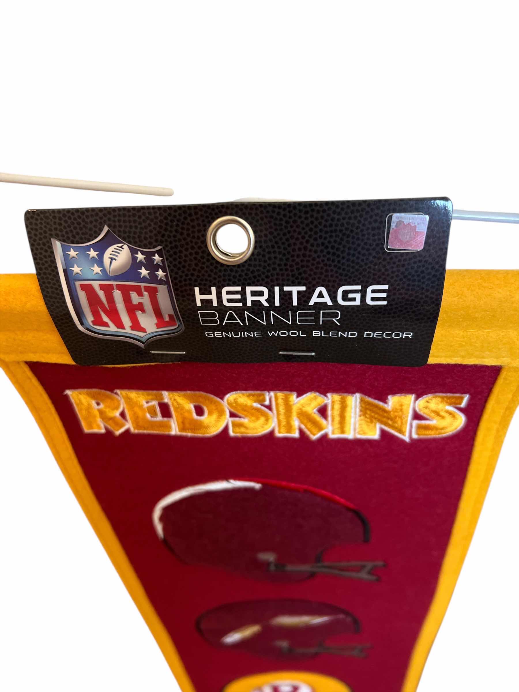 Photo 1 of NFL WASHINGTON REDSKINS HERITAGE BANNER