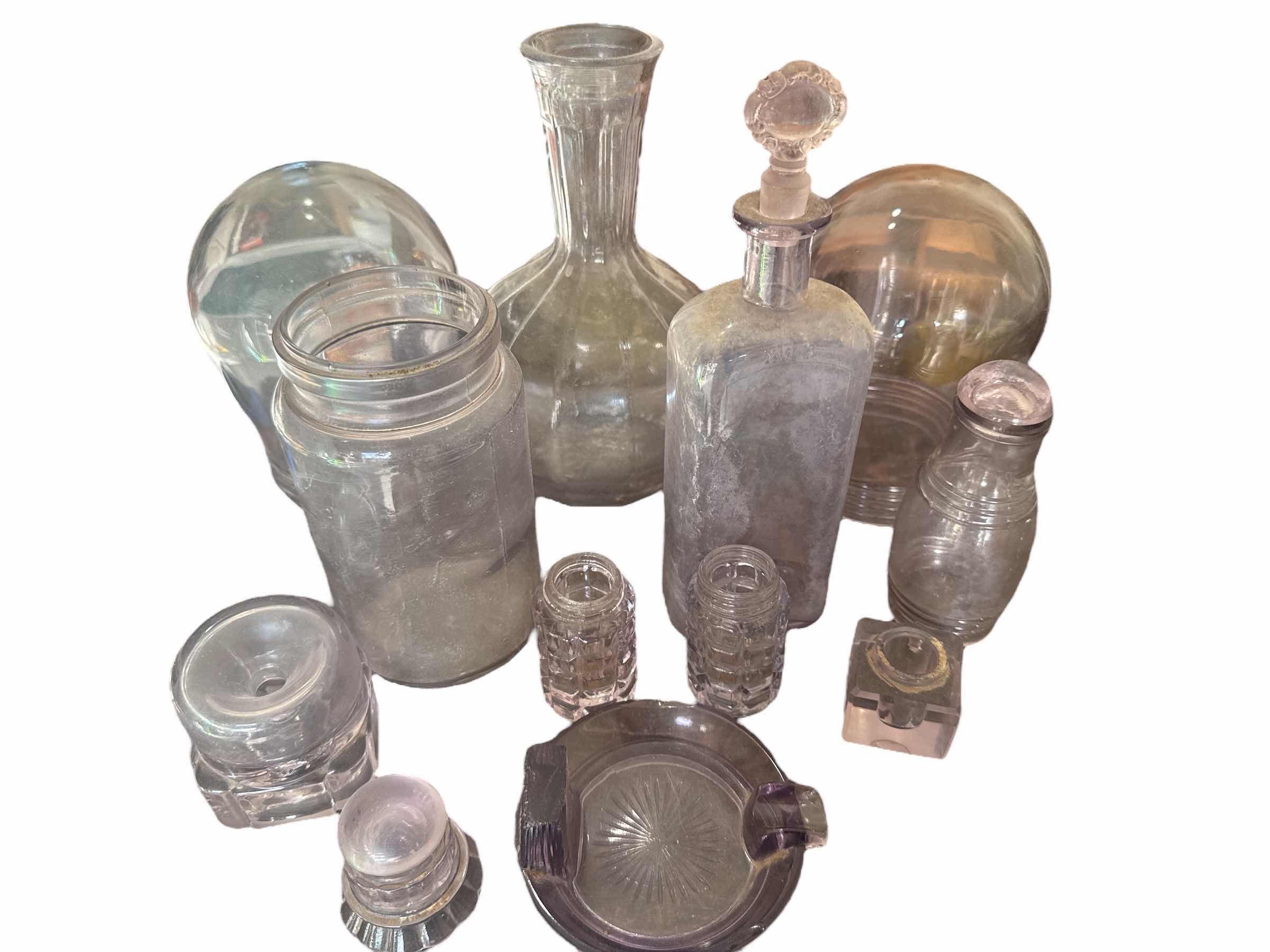 Photo 1 of 12 PIECES OF VINTAGE AMETHYST GLASS