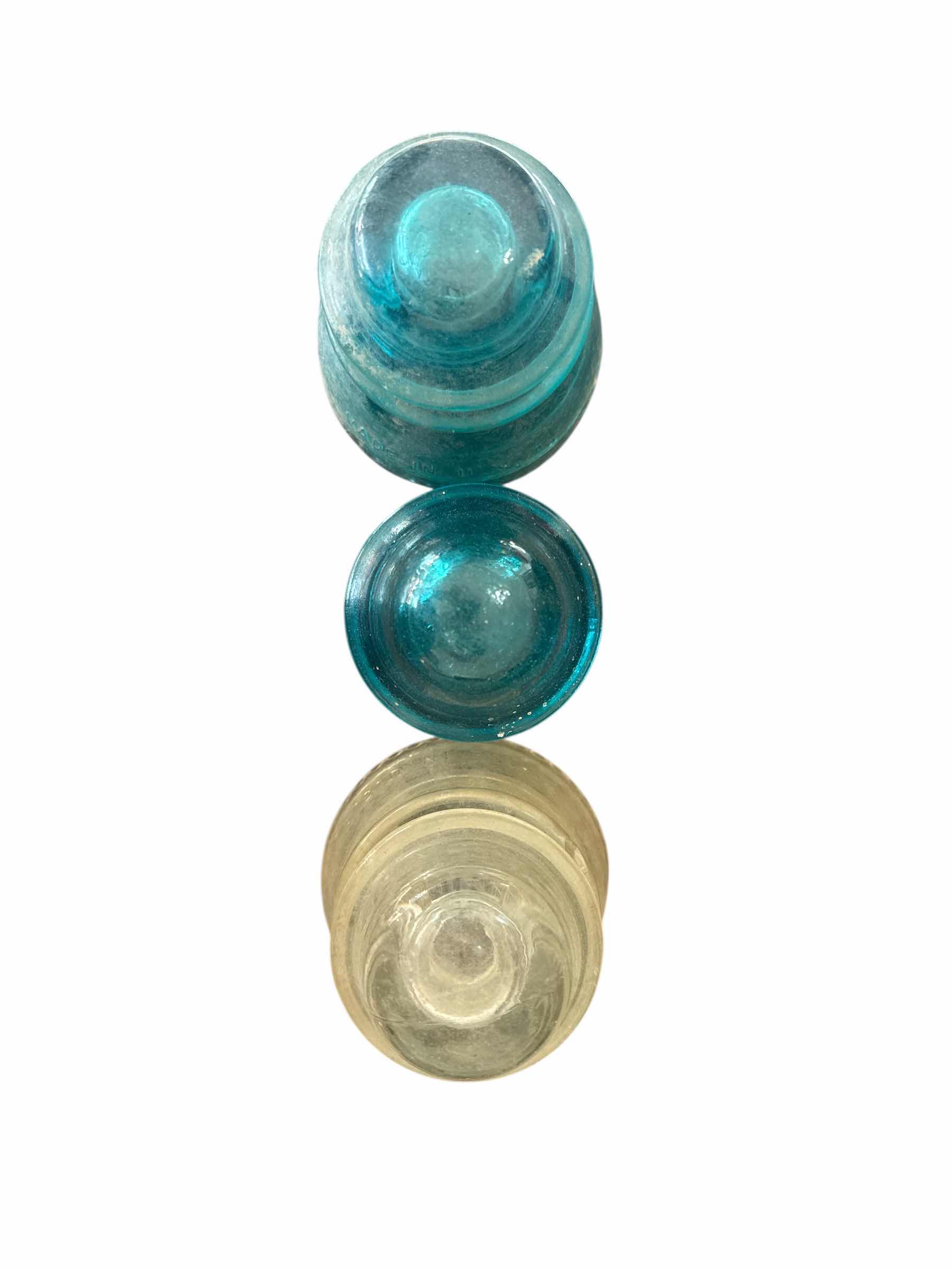 Photo 1 of 3 VINTAGE GLASS INSULATORS