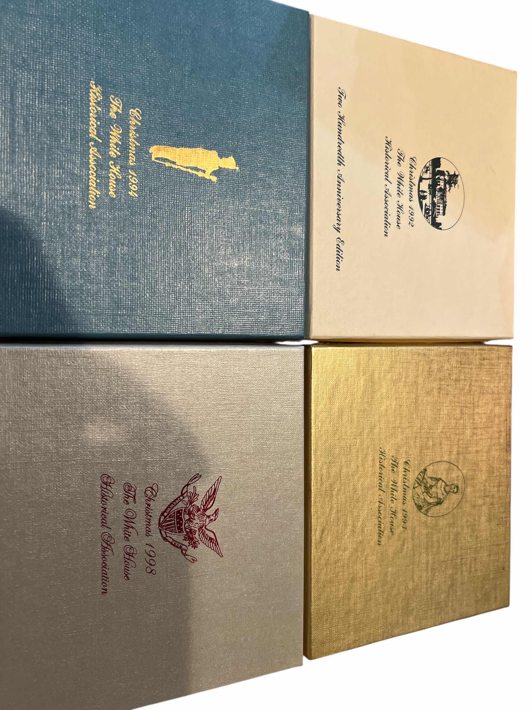 Photo 1 of WHITE HOUSE HISTORICAL ASSOCIATION CHRISTMAS ORNAMENTS  - LOT OF 4