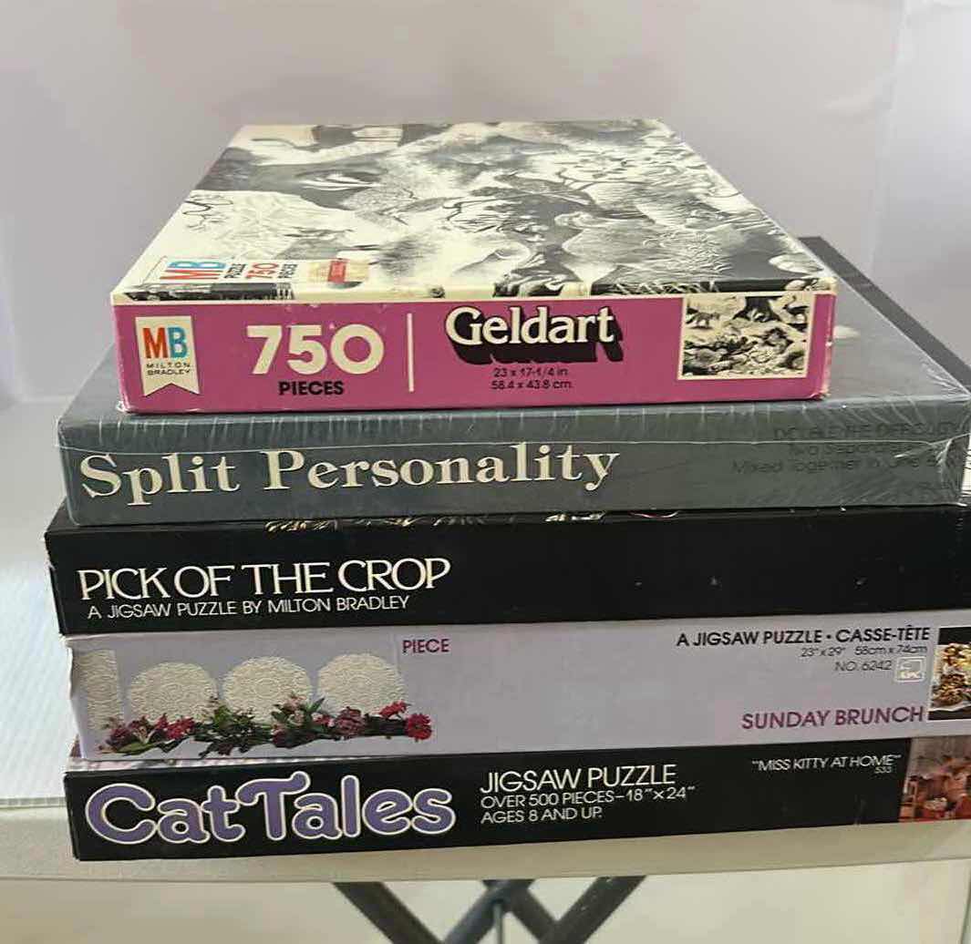 Photo 1 of 5- ASSORTED PUZZLES