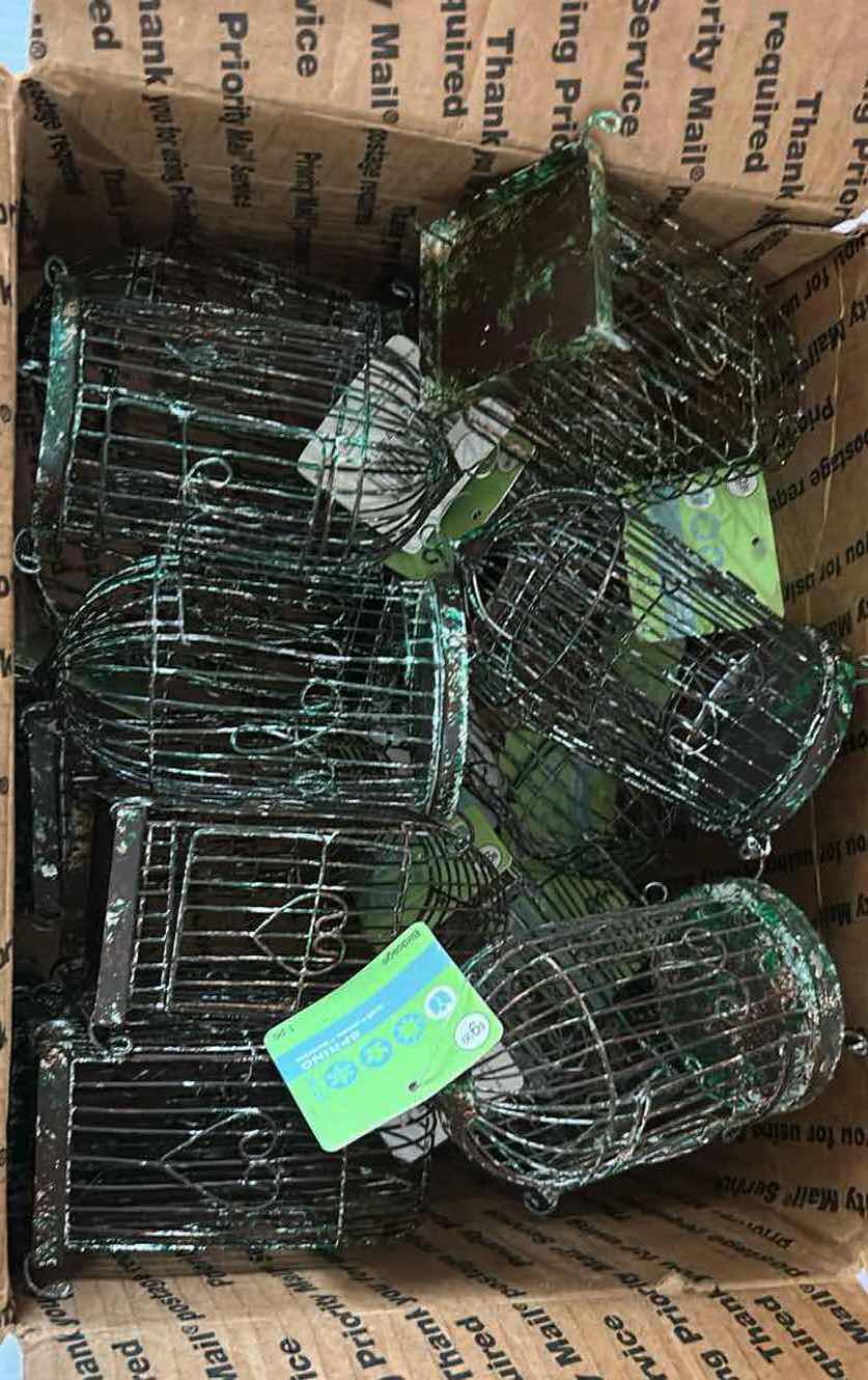 Photo 1 of 12- MINIATURE WIRE BIRD CAGE