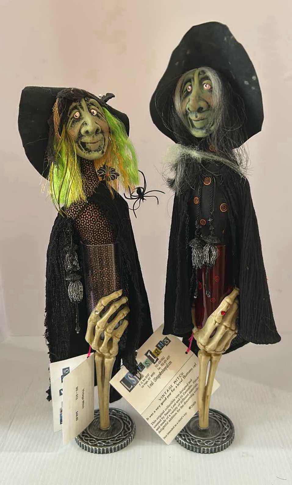 Photo 1 of 2- HANDMADE VINTAGE WITCHES H 17”