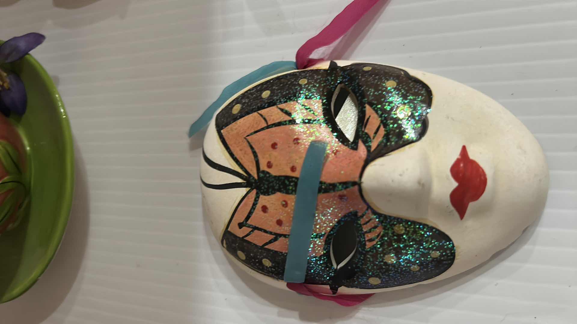 Photo 1 of 3- DECORATIVE MASKS AND TEA CUP