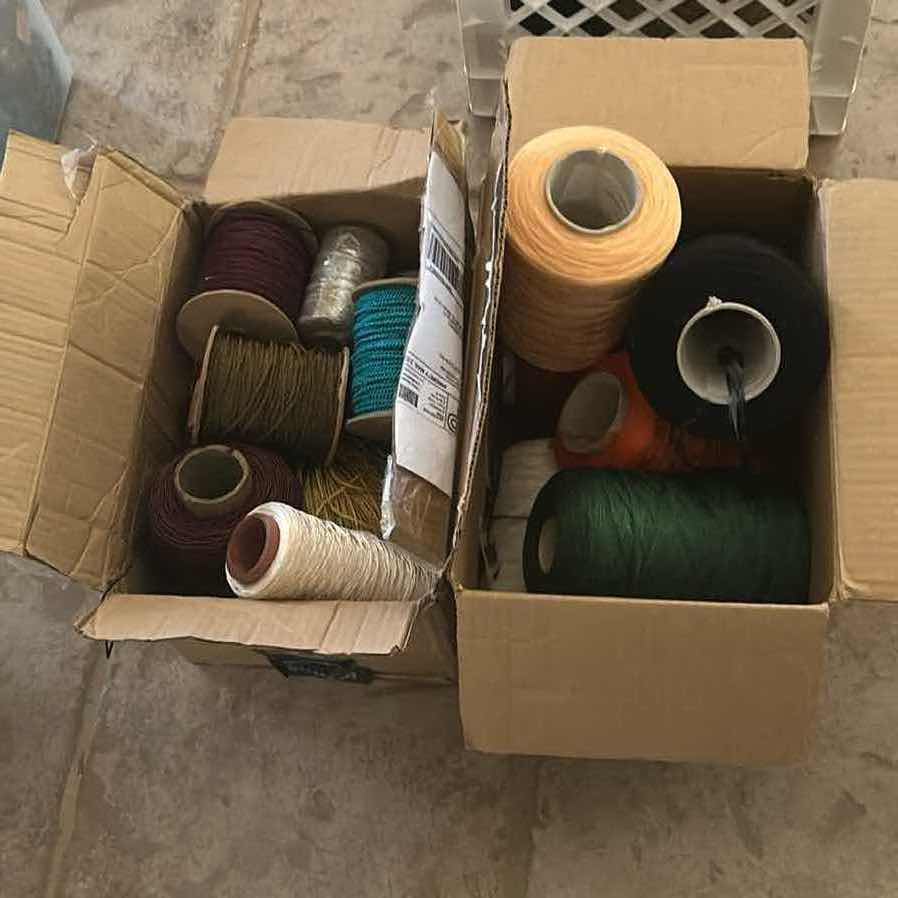 Photo 1 of 2 BOXES ASSORTED YARN