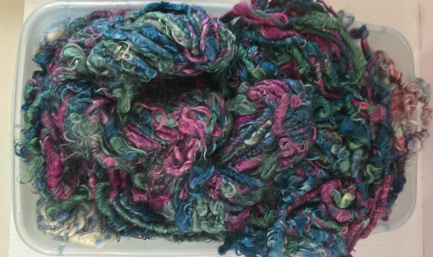 Photo 1 of 3- CONTENTS OF CONTAINER YARN FABRIC