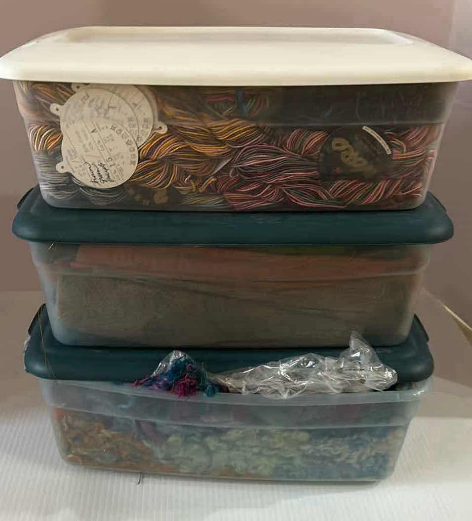 Photo 1 of 3- CONTENTS OF CONTAINER YARN FABRIC