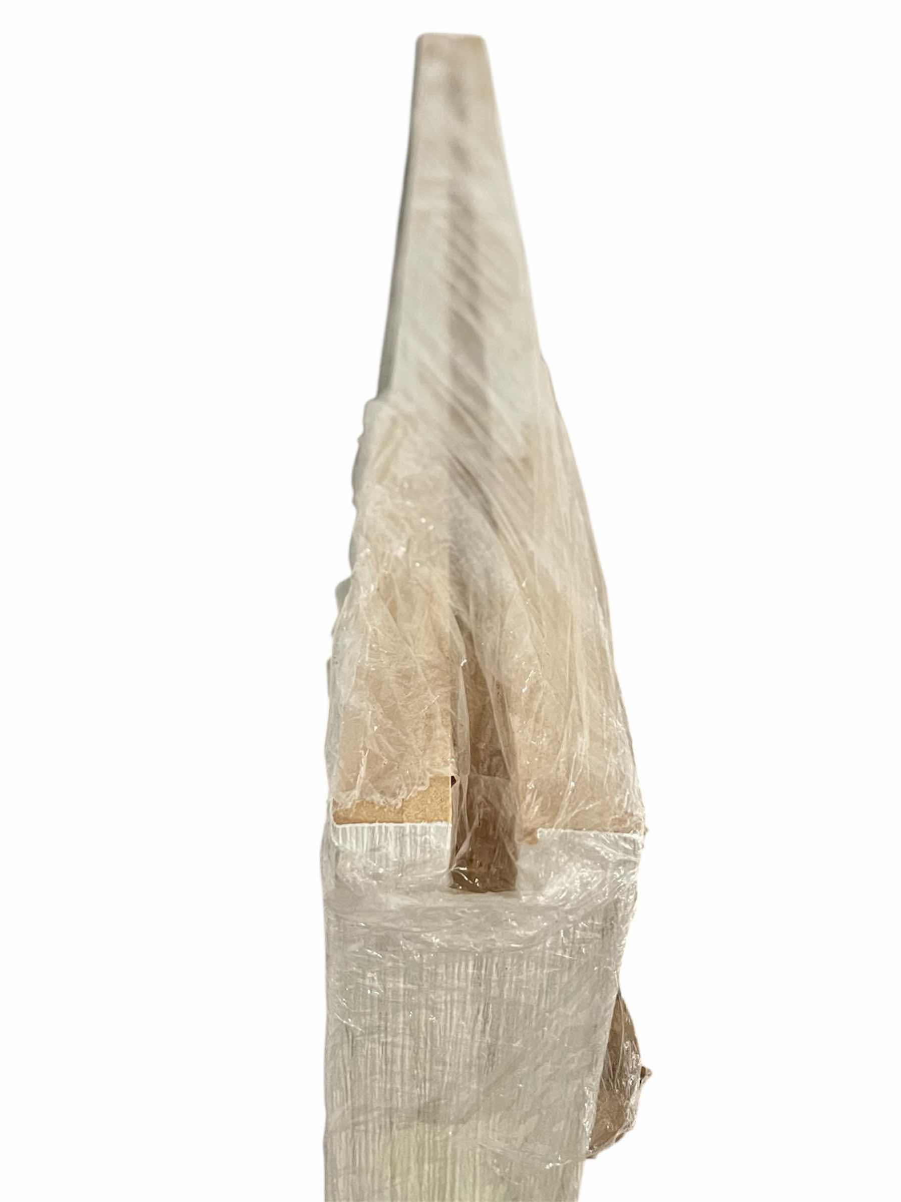 Photo 1 of LIGHT GRAY ASH WOOD FINISH 3-PANEL SOLID CORE INTERIOR DOOR SLAB 31.75” X 1.75” H79.5”