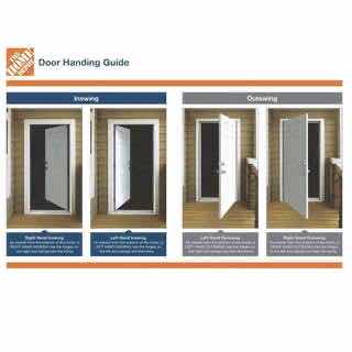 Photo 1 of MASONITE WHITE FINISH RIGHT-HAND INSWING SOLID CORE PREHUNG PATIO DOOR W FRAME 30” X 80”