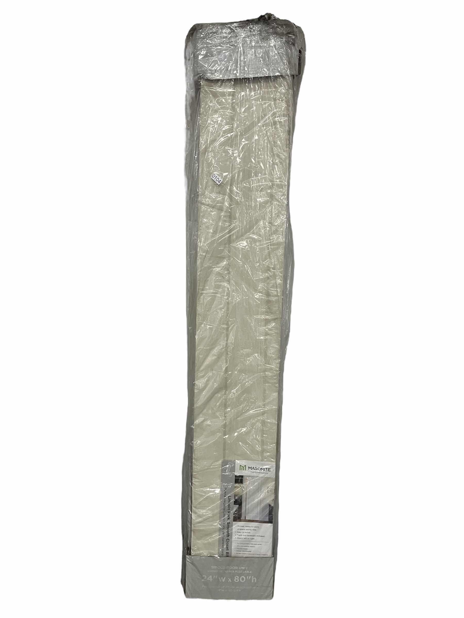 Photo 1 of NEW MASONITE WHITE FINISH LINCOLN PARK HOLLOW CORE INTERIOR BIFOLD DOOR 24” X 80”