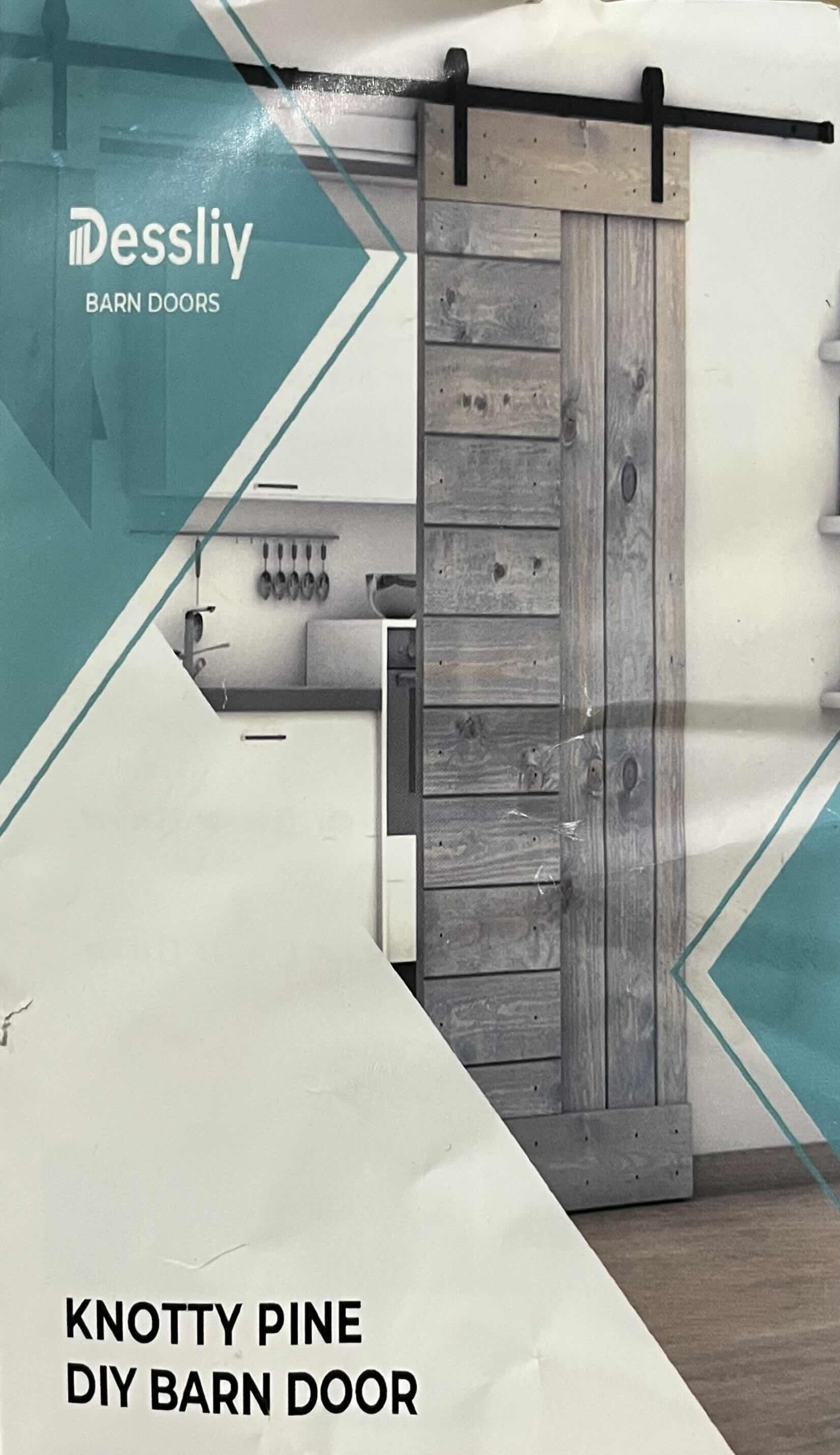 Photo 1 of NEW DESSLIY KNOTTY PINE WOOD FINISH DIY BARN DOOR 28” X 84”