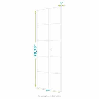 Photo 3 of NEW EIGHT DOORS LOUVER WHITE FINISH SOLID WOOD CORE BIFOLD DOOR 30” X 80”