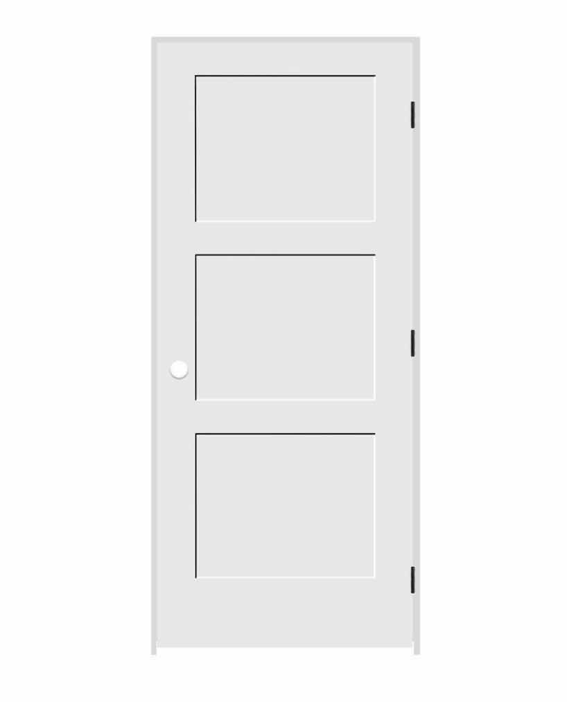 Photo 1 of NEW CODEL DOORS PRIMED WHITE FINISH 3-PANEL RIGHT-HAND INSWING PREHUNG INTERIOR DOOR W FRAME 30” X 80”