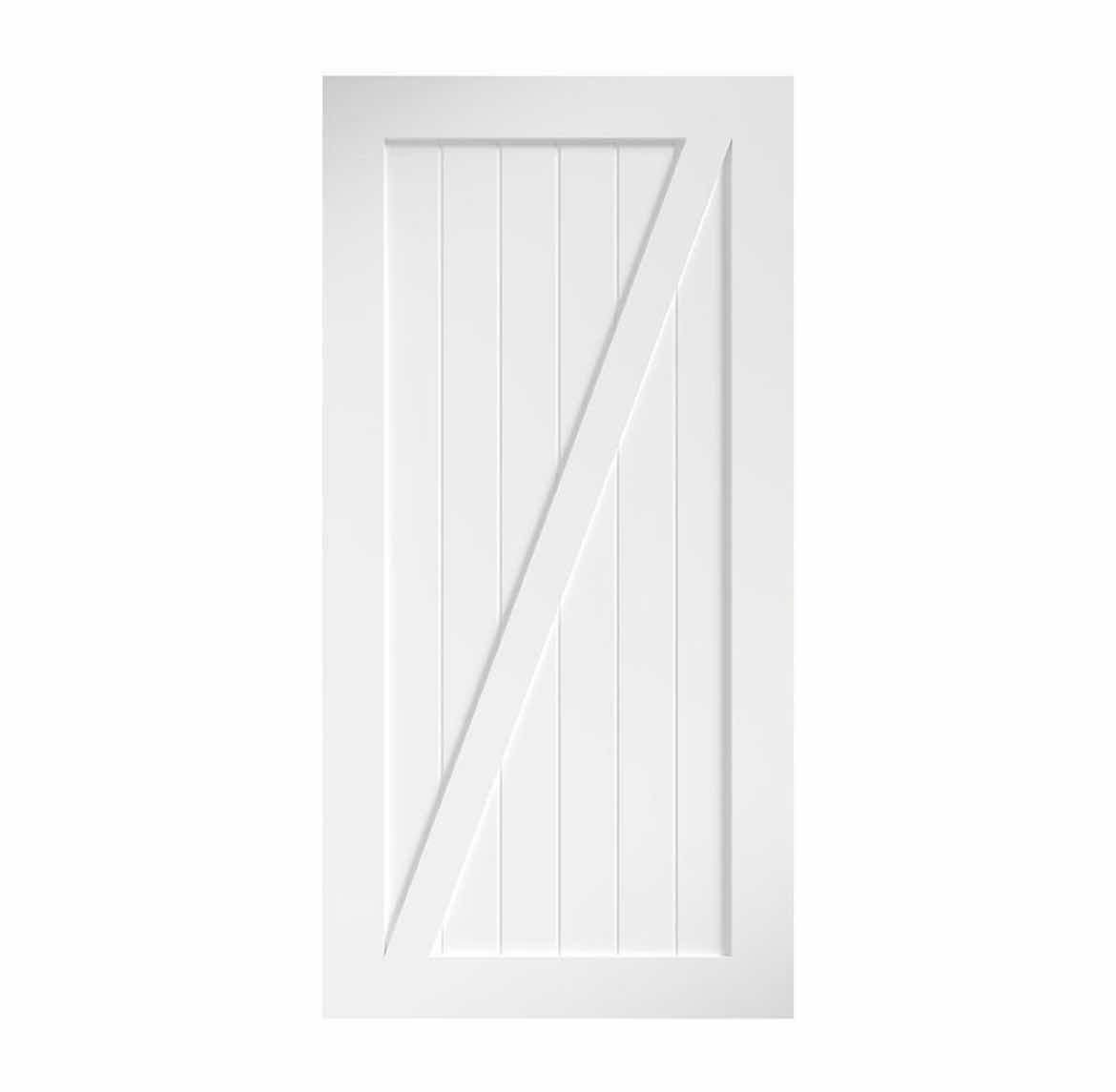 Photo 1 of NEW EIGHT DOORS WHITE FINISH Z-SHAPE SOLID CORE INTERIOR BARN DOOR SLAB 36” X 80”