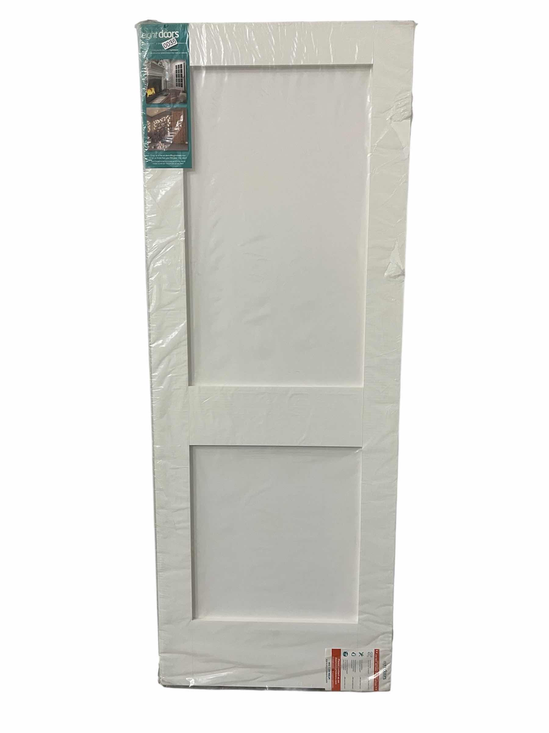Photo 1 of NEW EIGHT DOORS PRIMED WHITE FINISH SHAKER 2-PANEL SOLID CORE INTERIOR DOOR SLAB 24” X 80”