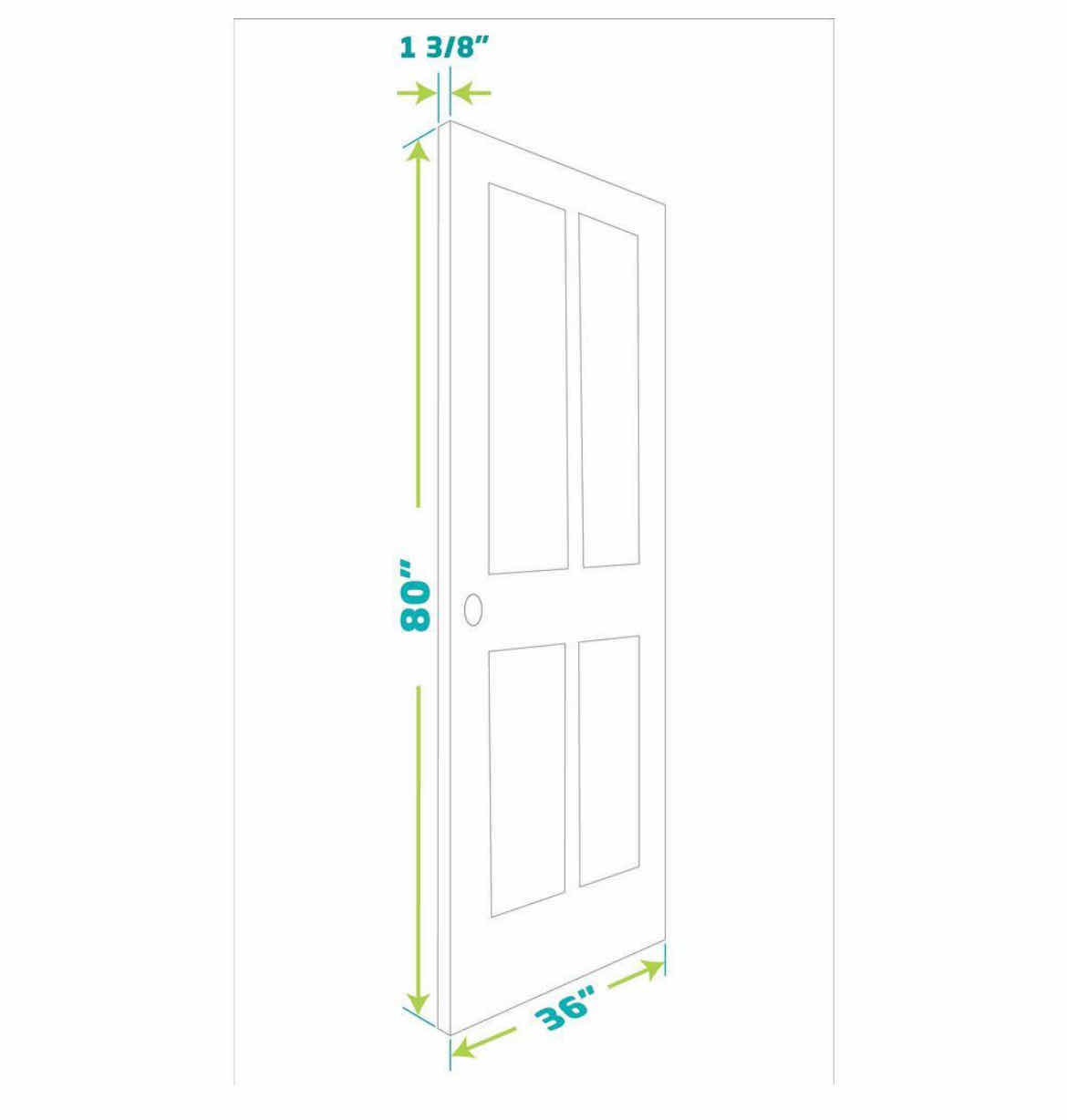 Photo 3 of NEW EIGHT DOORS PRIMED WHITE FINISH SHAKER 1-PANEL SOLID CORE INTERIOR DOOR SLAB 36” X 80”