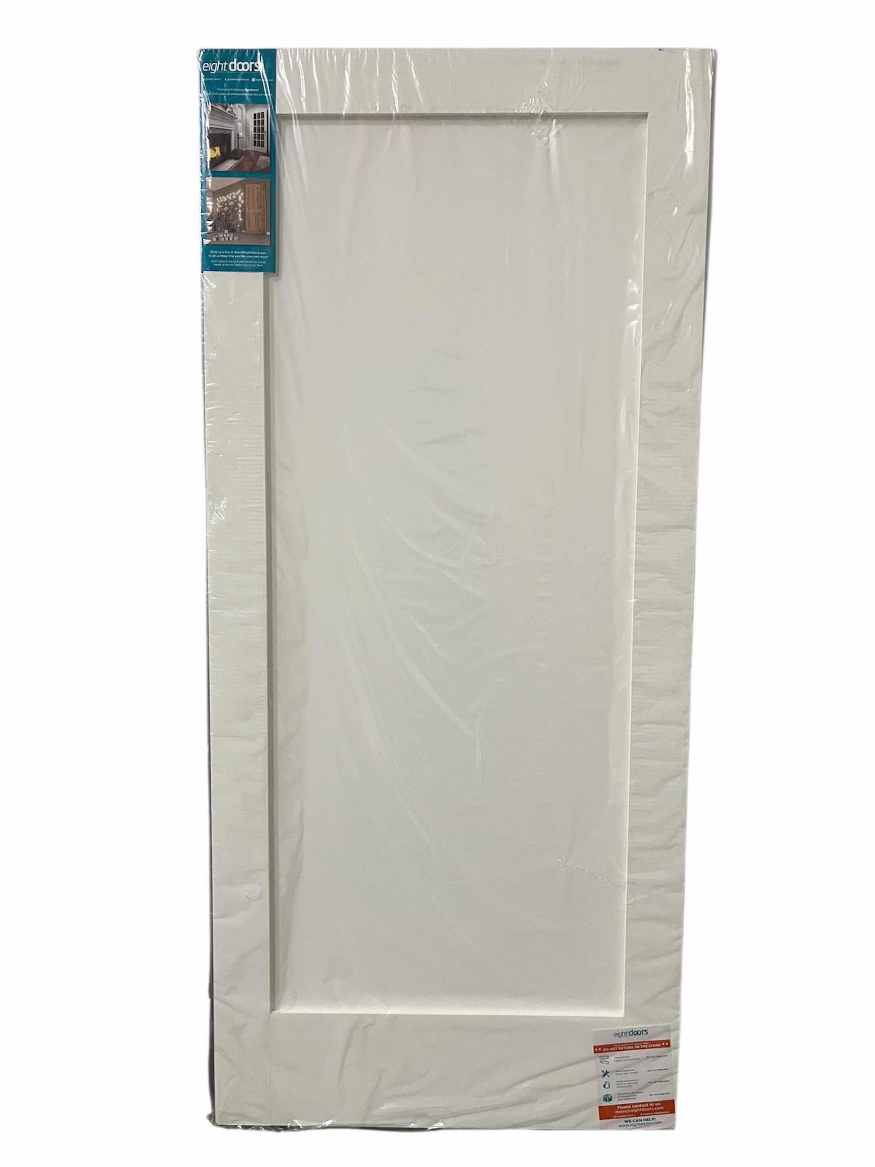 Photo 1 of NEW EIGHT DOORS PRIMED WHITE FINISH SHAKER 1-PANEL SOLID CORE INTERIOR DOOR SLAB 30” X 80”
