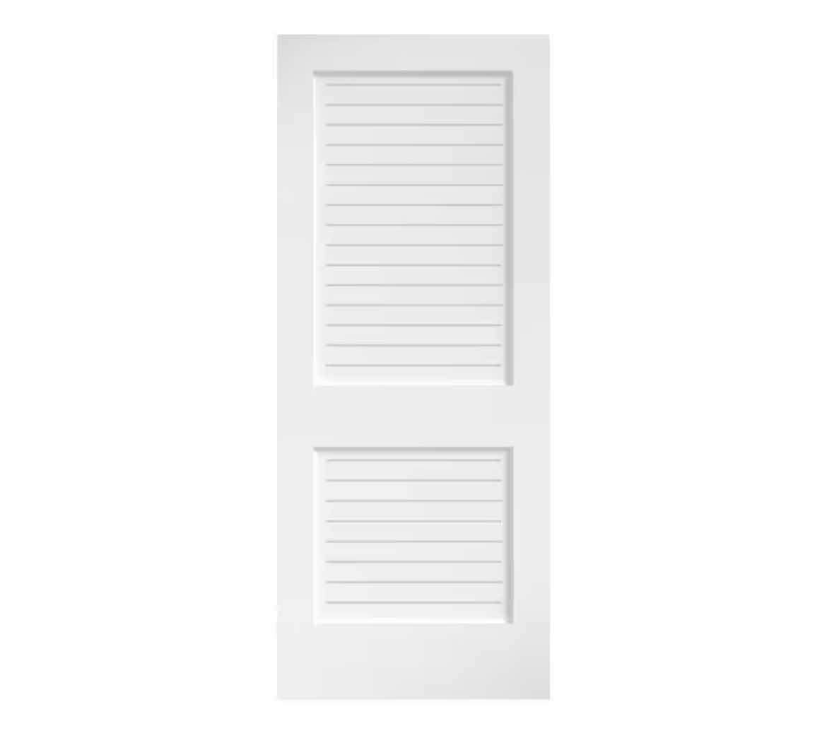 Photo 1 of NEW EIGHT DOORS WHITE FINISH FLAT LOUVER SOLID CORE INTERIOR DOOR SLAB 28” X 80”
