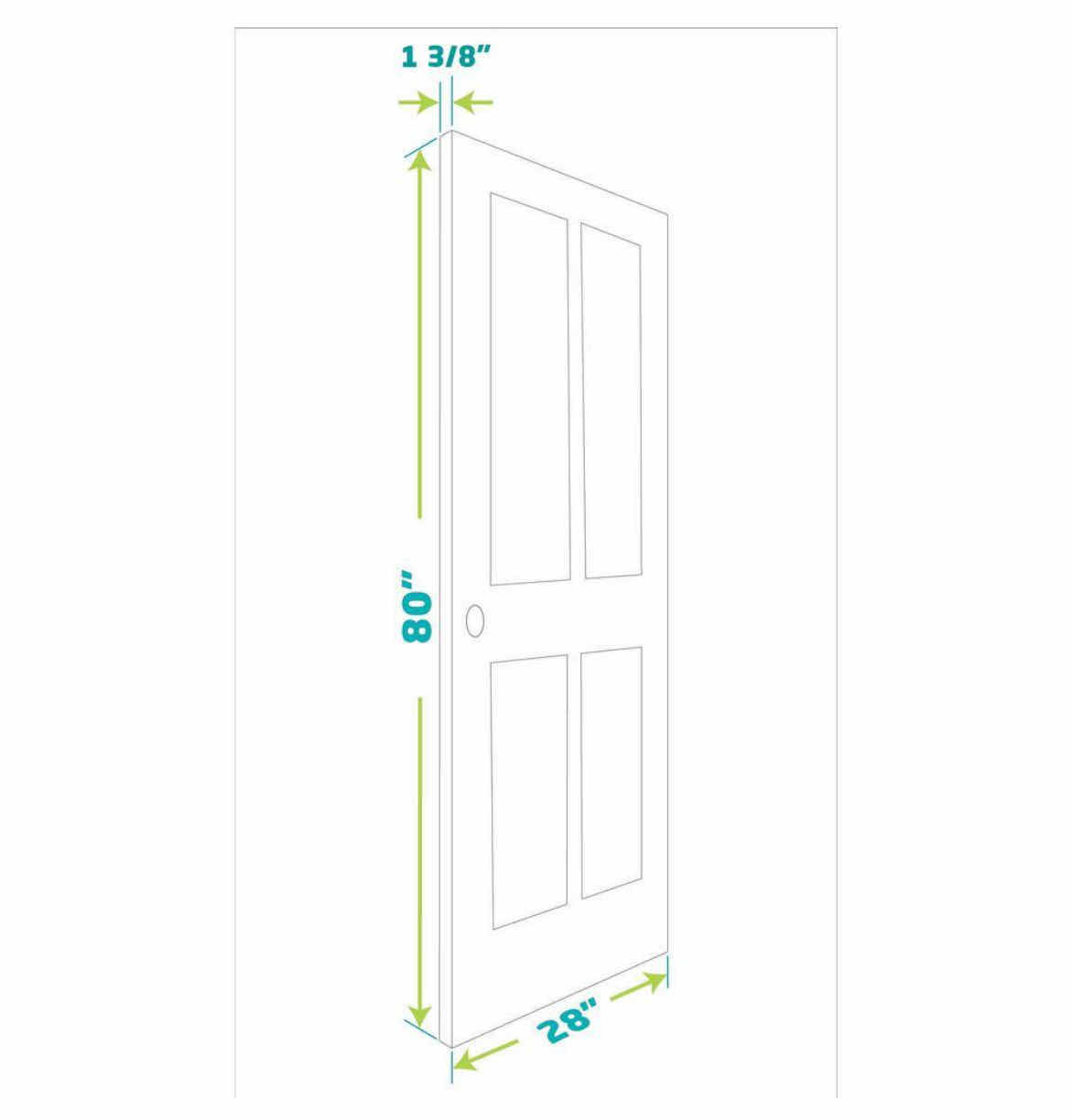 Photo 3 of NEW EIGHT DOORS WHITE FINISH FLAT LOUVER SOLID CORE INTERIOR DOOR SLAB 28” X 80”
