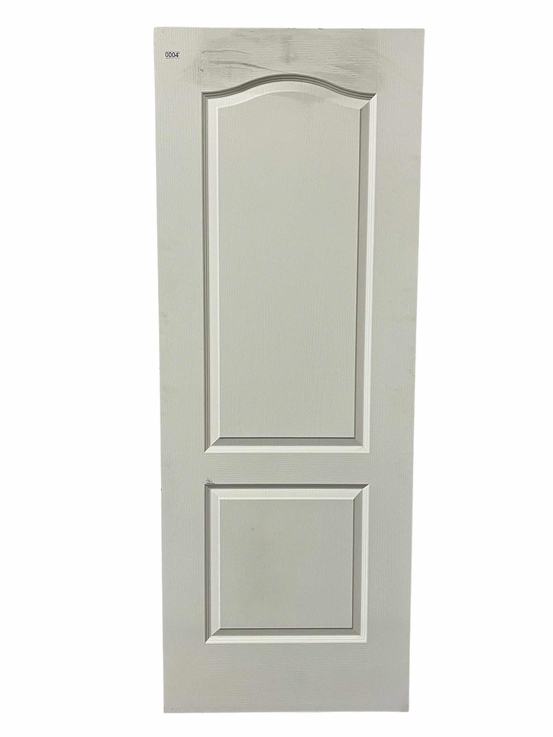 Photo 1 of JELD-WEN WHITE FINISH 2-PANEL HOLLOW CORE INTERIOR DOOR SLAB 30” X 80”