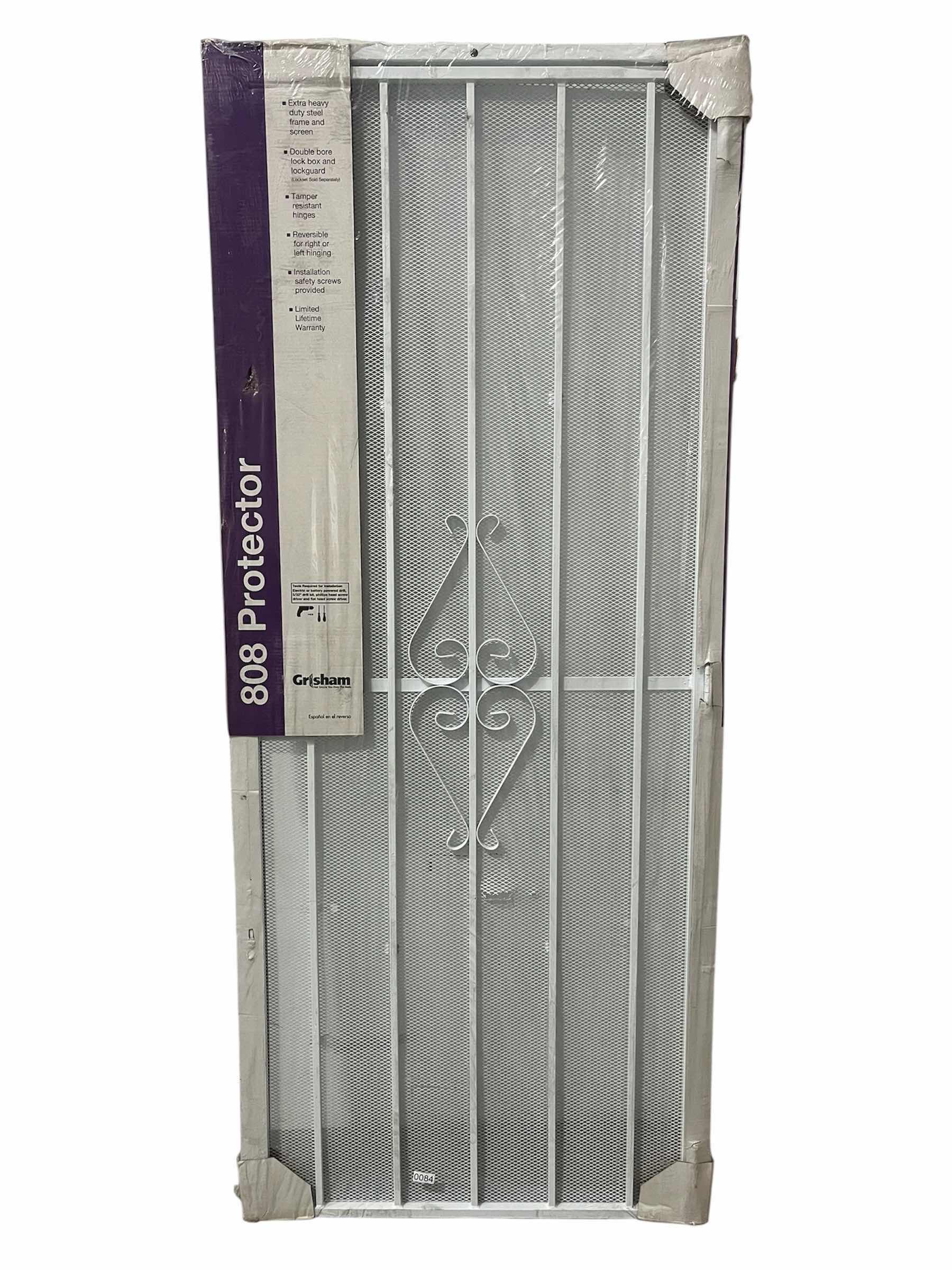 Photo 1 of NEW GRISHAM 808 PROTECTOR DELUXE WHITE FINISH STEEL SECURITY DOOR W FRAME 32” X 80”