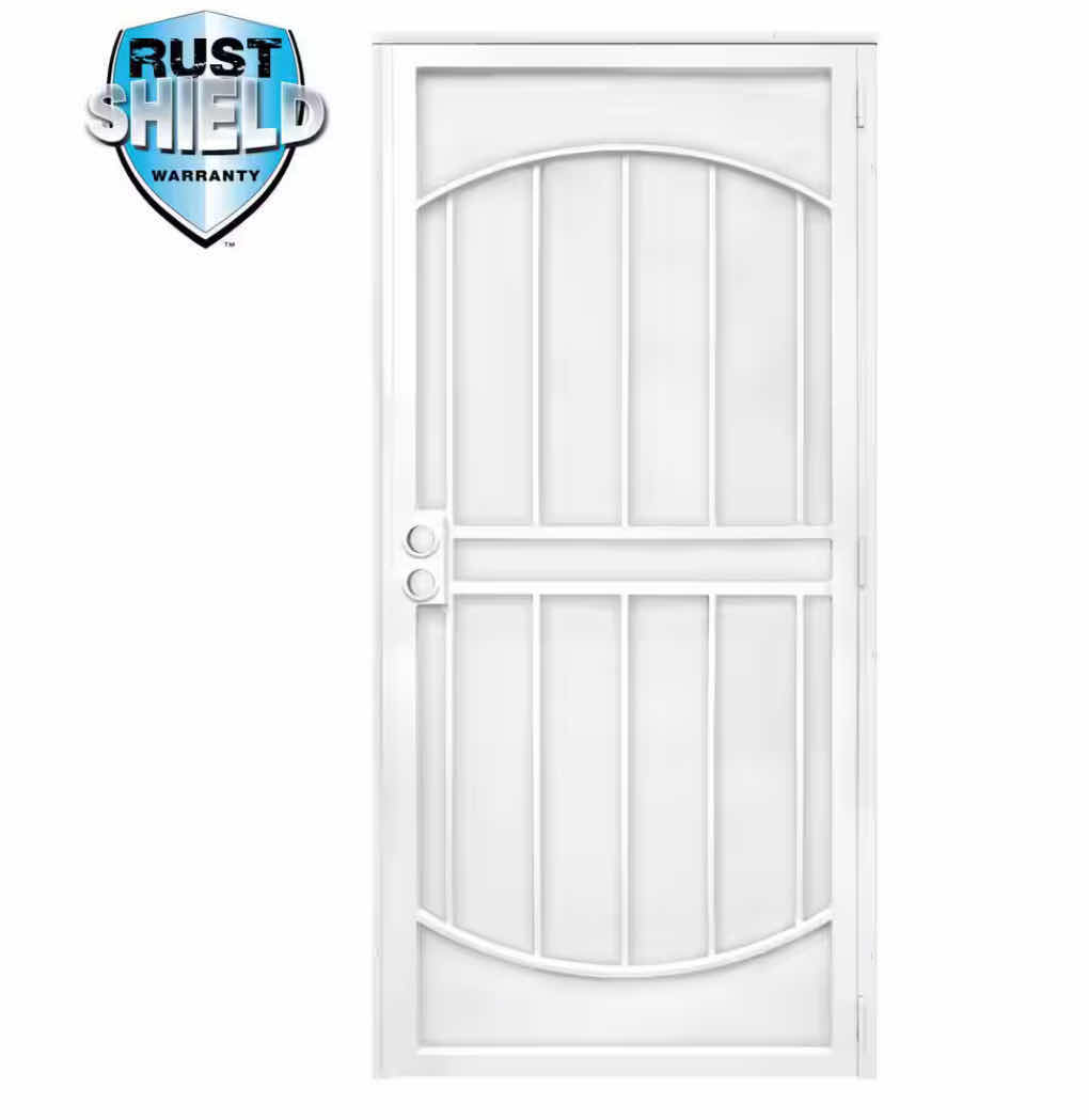 Photo 1 of NEW GRISHAM ARCADA WHITE FINISH UNIVERSAL OUTSWING STEEL SECURITY DOOR W FRAME 36” X 80”