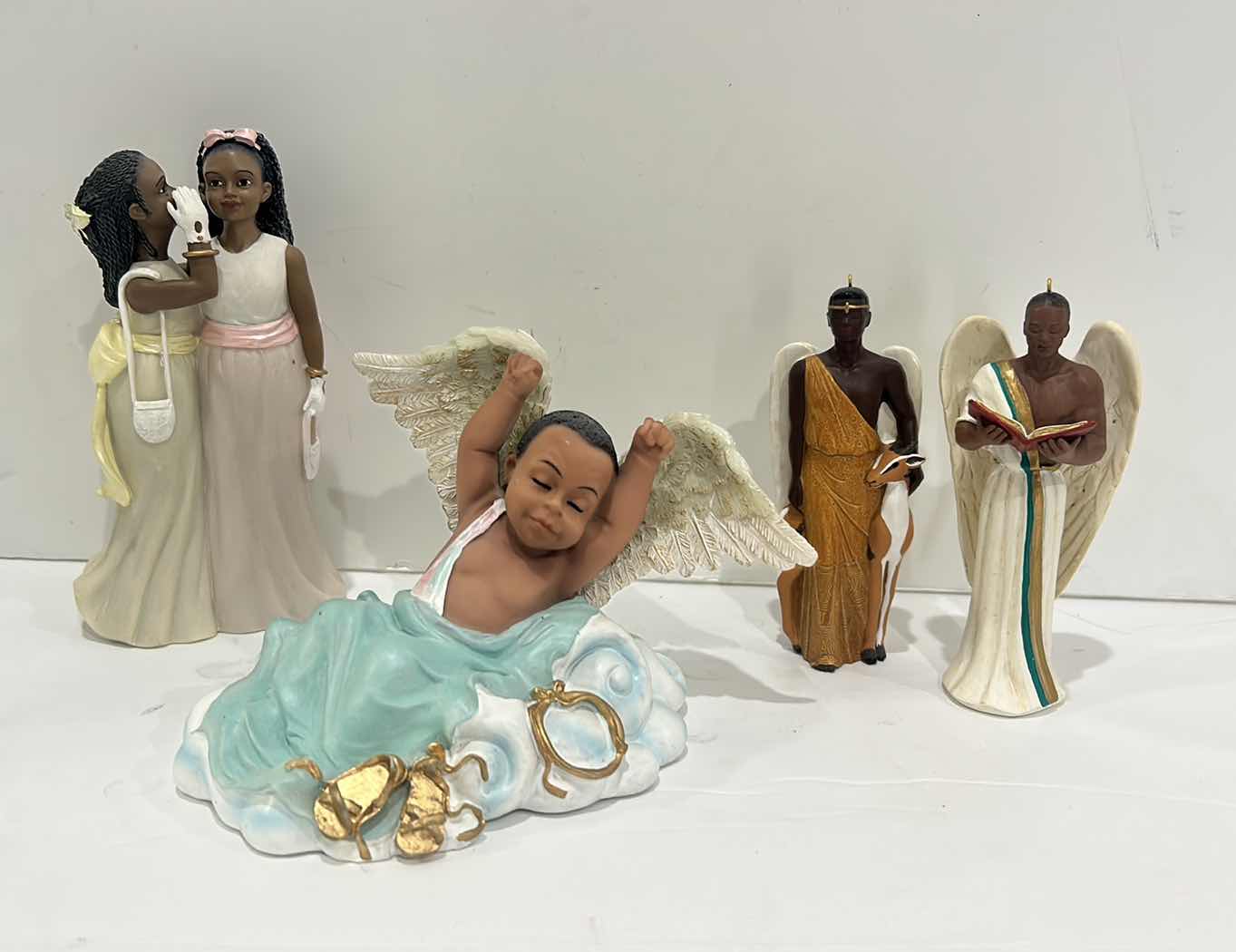 Photo 1 of ANGEL CERAMIC FIGURINES TALLEST 6.5”