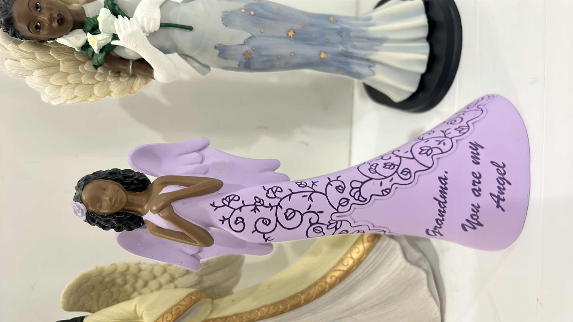 Photo 1 of ANGEL CERAMIC FIGURINES TALLEST 12.5”