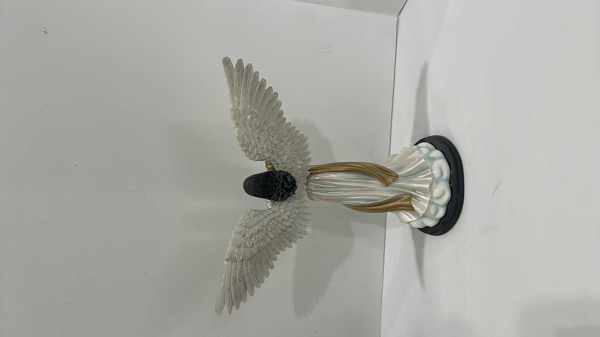 View 3 of 13.5” RESIN ANGEL- HEAVENLY VISIONS COLLECTION “GLORY TO GOD” # 63009