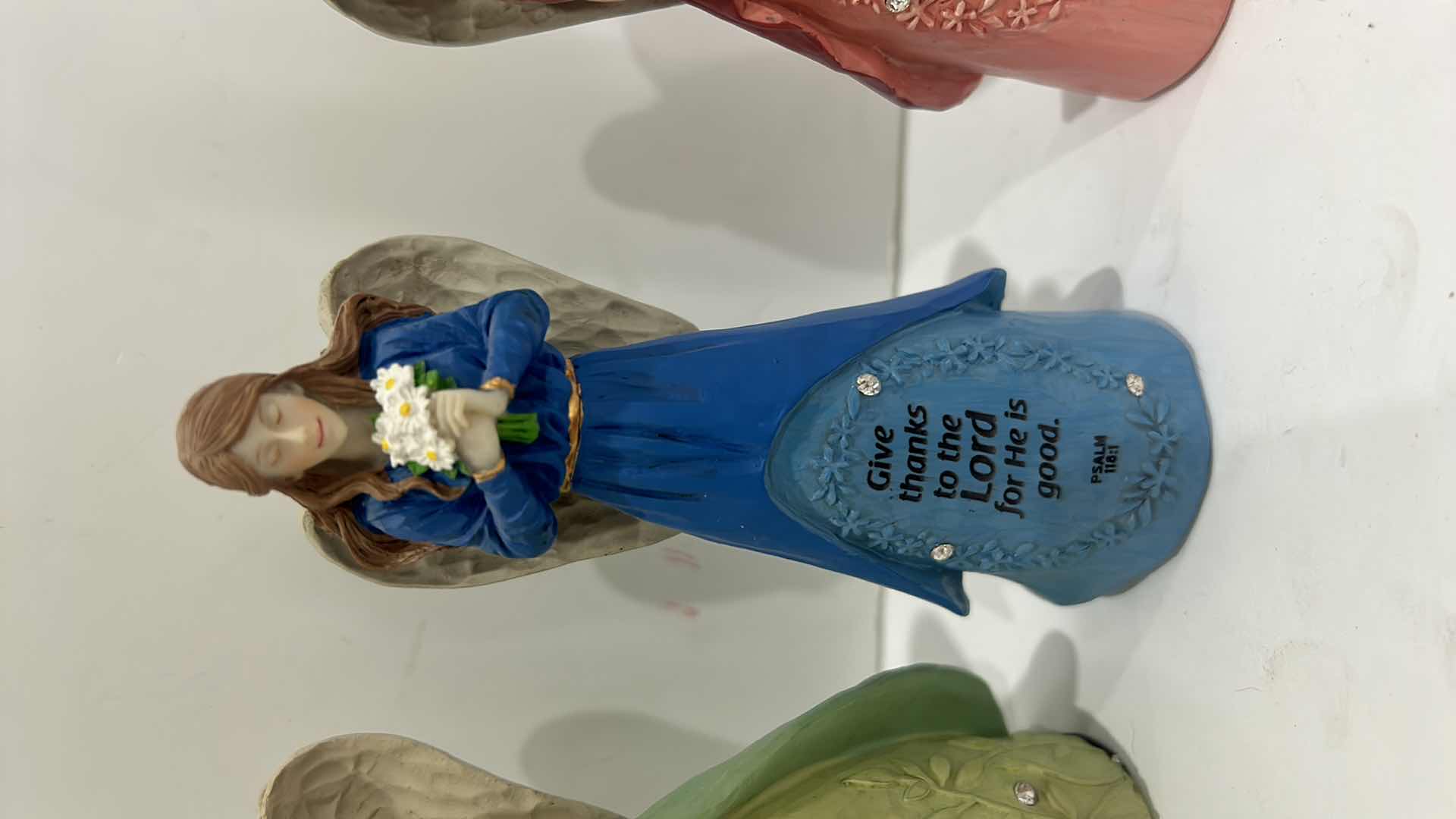 Photo 1 of 4 CERAMIC ANGEL FIGURES H6”