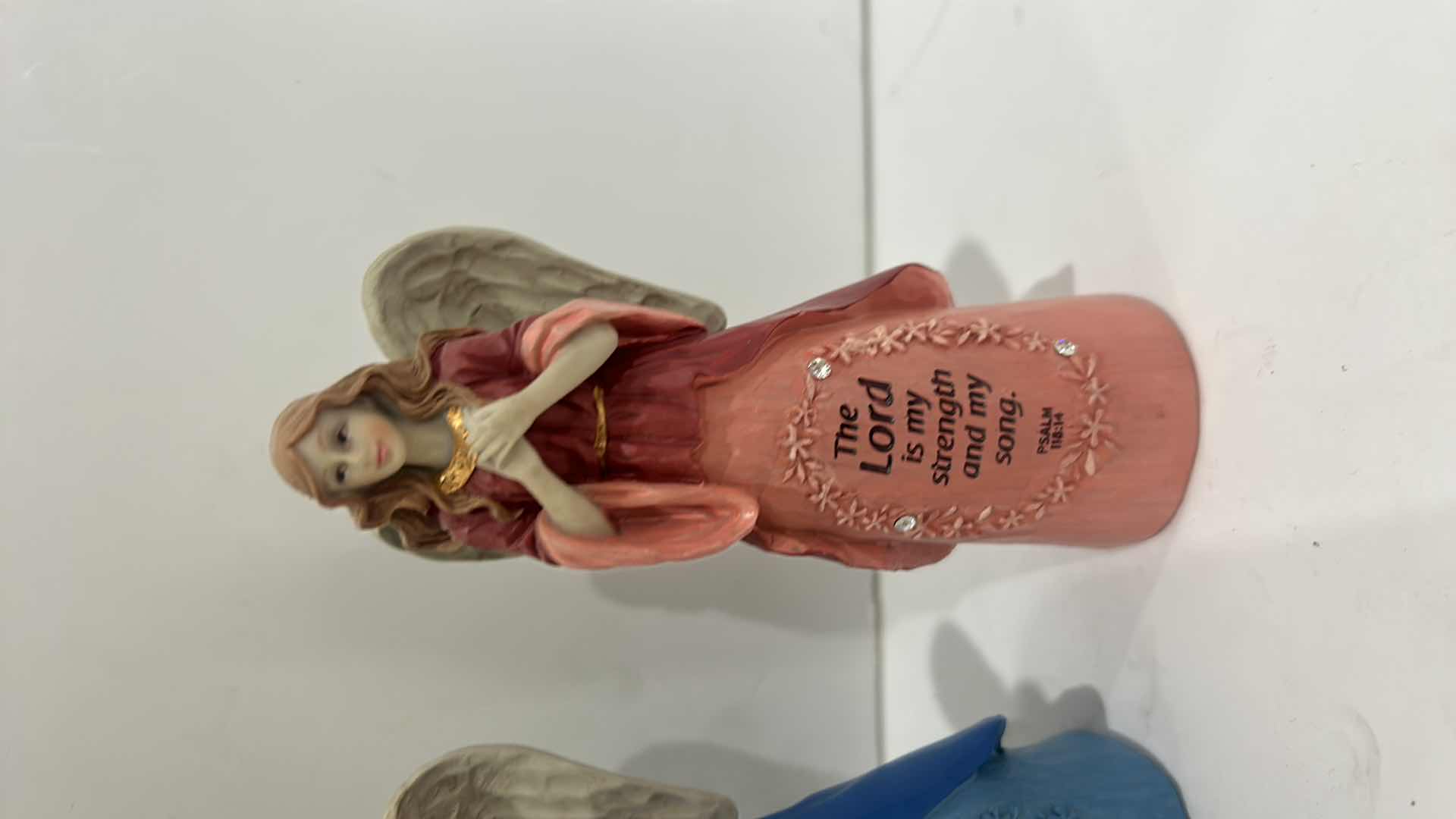 Photo 1 of 4 CERAMIC ANGEL FIGURES H6”