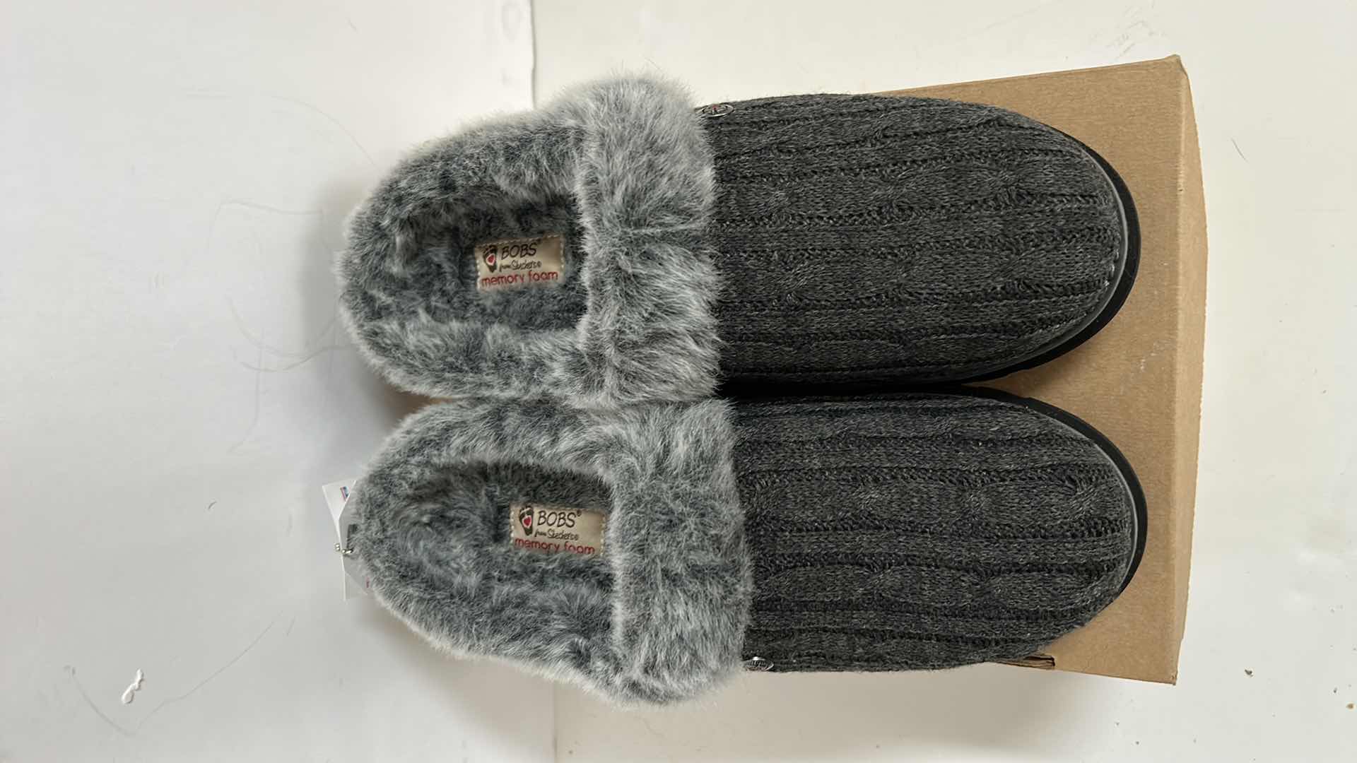 Photo 1 of NEW PAIR BOBS SLIP ON MEMORY FOAM SHOES BY SKECHERS SIZE 10