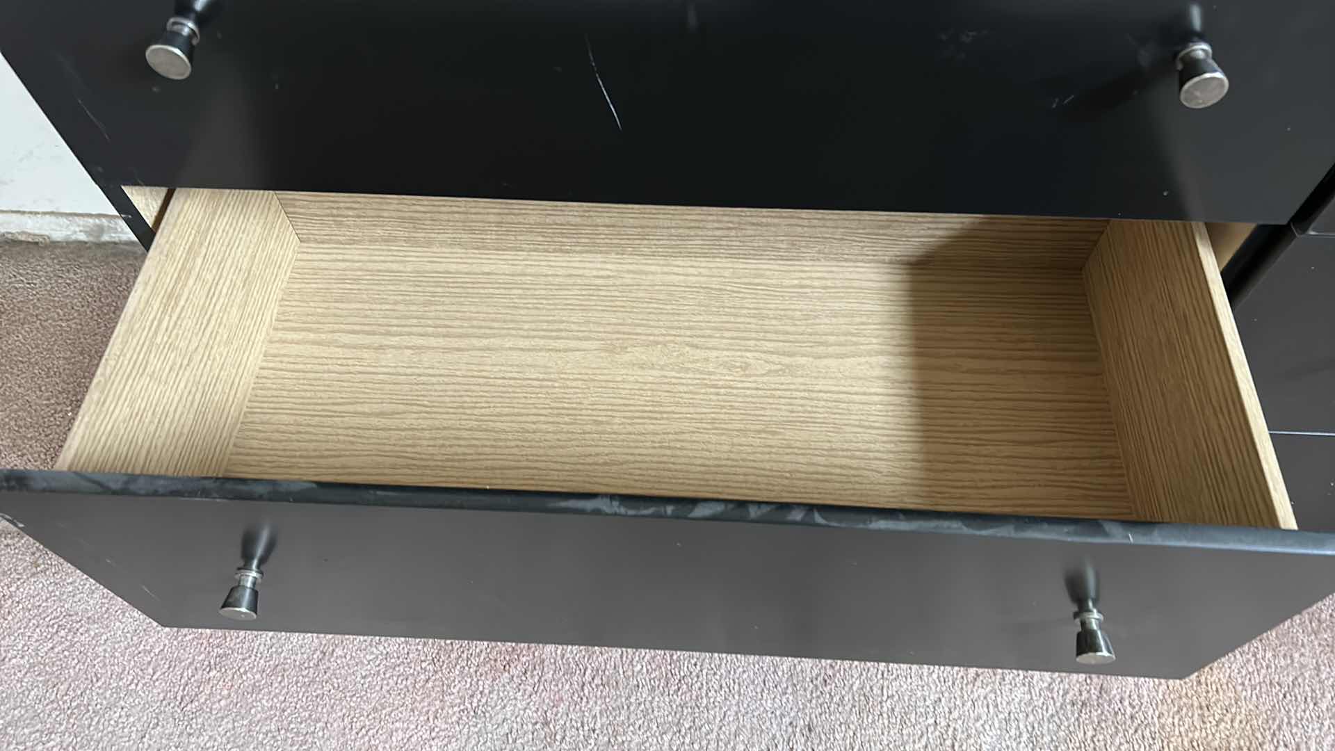 Photo 1 of BLACK 6 DRAWER DRESSER WITH MIRROR (DRESSER 63” x 16 1/2 x 34 l” )