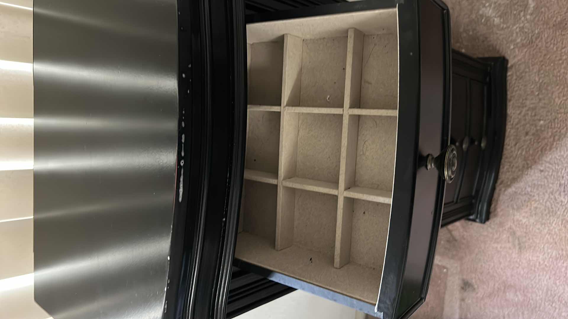 Photo 1 of WOOD HIVES AND HONEY JEWELRY CABINET 18” x 13” x 40” COLOR BLACK