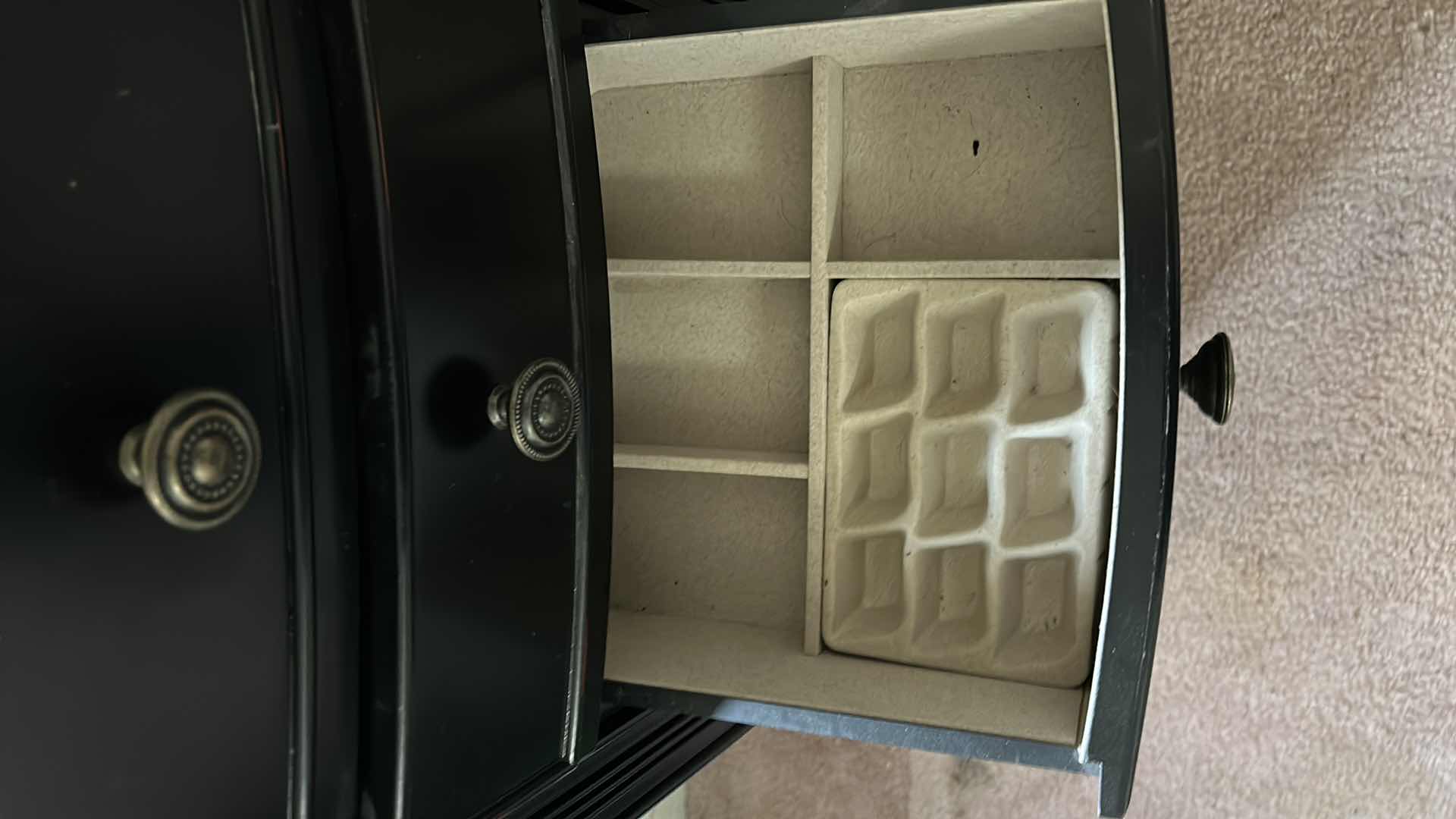 Photo 1 of WOOD HIVES AND HONEY JEWELRY CABINET 18” x 13” x 40” COLOR BLACK