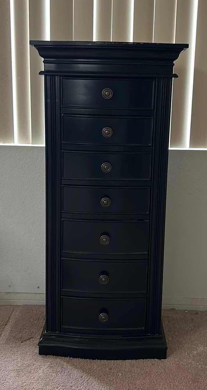Photo 1 of WOOD HIVES AND HONEY JEWELRY CABINET 18” x 13” x 40” COLOR BLACK