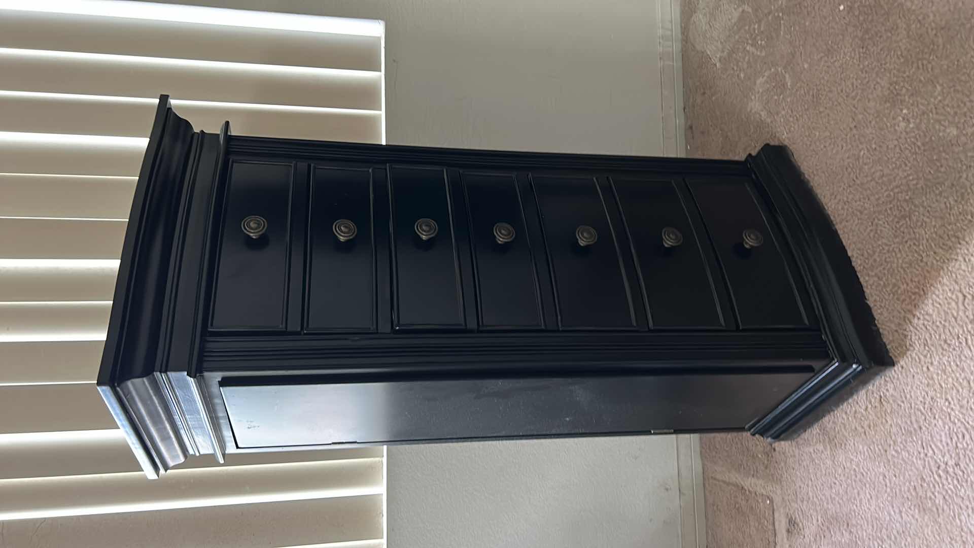 Photo 1 of WOOD HIVES AND HONEY JEWELRY CABINET 18” x 13” x 40” COLOR BLACK