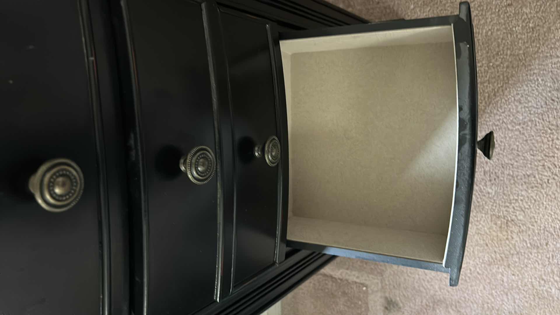 Photo 1 of WOOD HIVES AND HONEY JEWELRY CABINET 18” x 13” x 40” COLOR BLACK