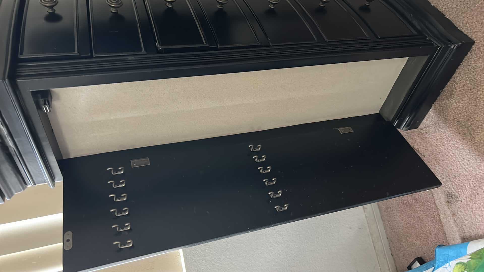 Photo 1 of WOOD HIVES AND HONEY JEWELRY CABINET 18” x 13” x 40” COLOR BLACK