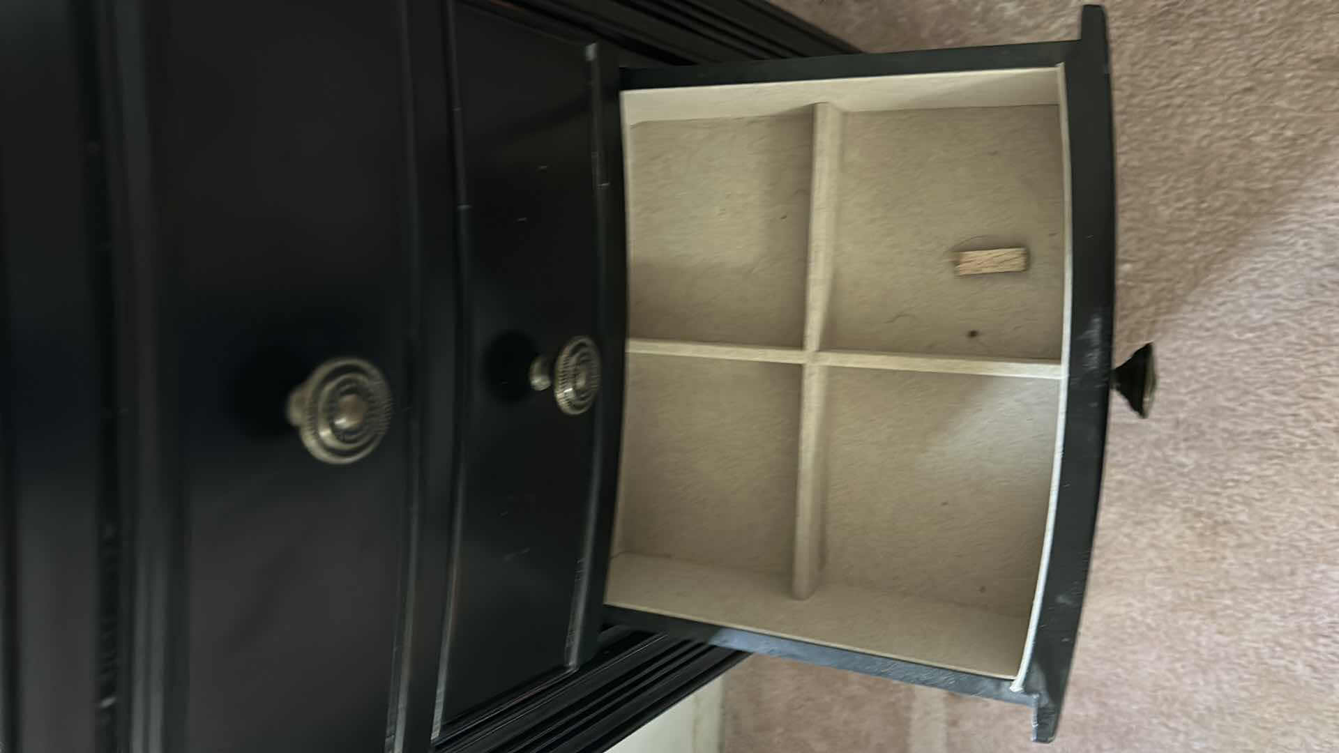 Photo 1 of WOOD HIVES AND HONEY JEWELRY CABINET 18” x 13” x 40” COLOR BLACK