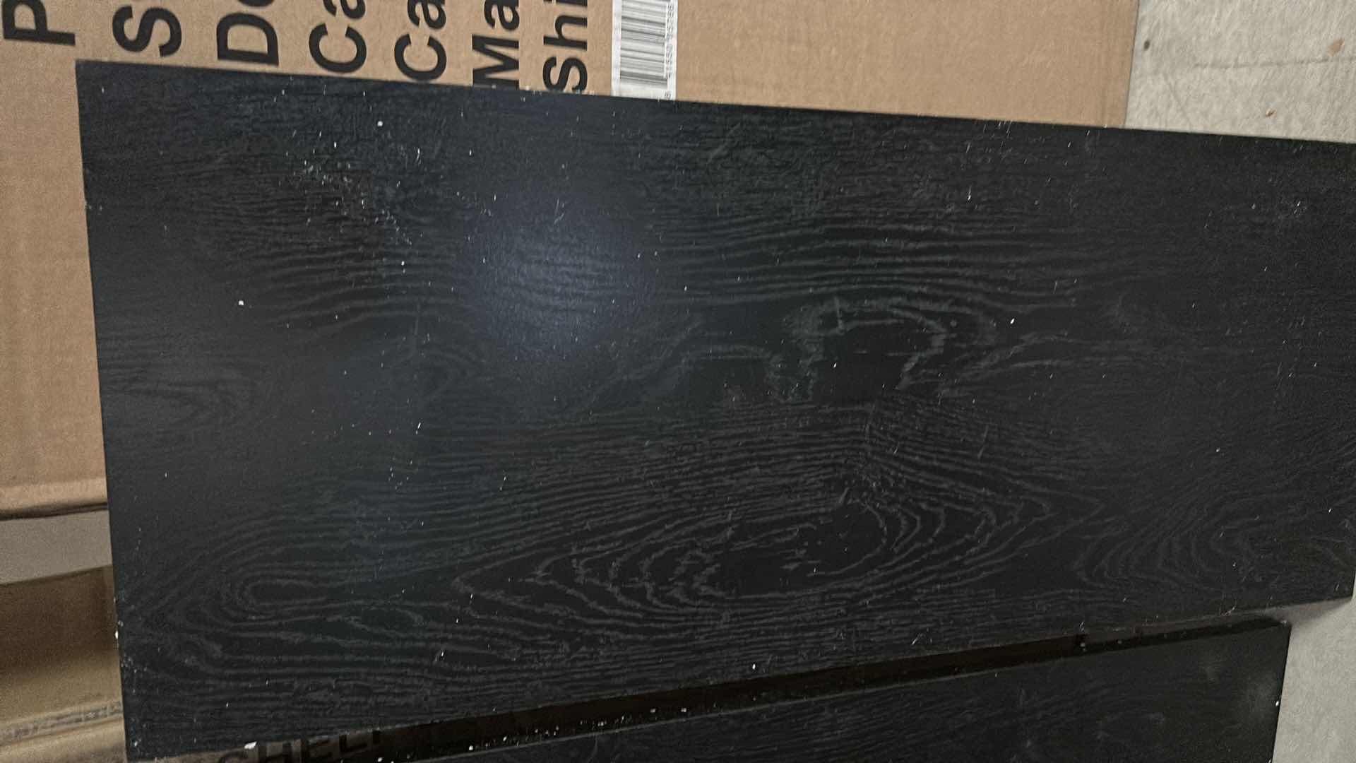 Photo 1 of NIB 5 SHELF BOOKCASE COLOR BLACK OAK VENDOR STOCK NUMBER M-13-019-039-06