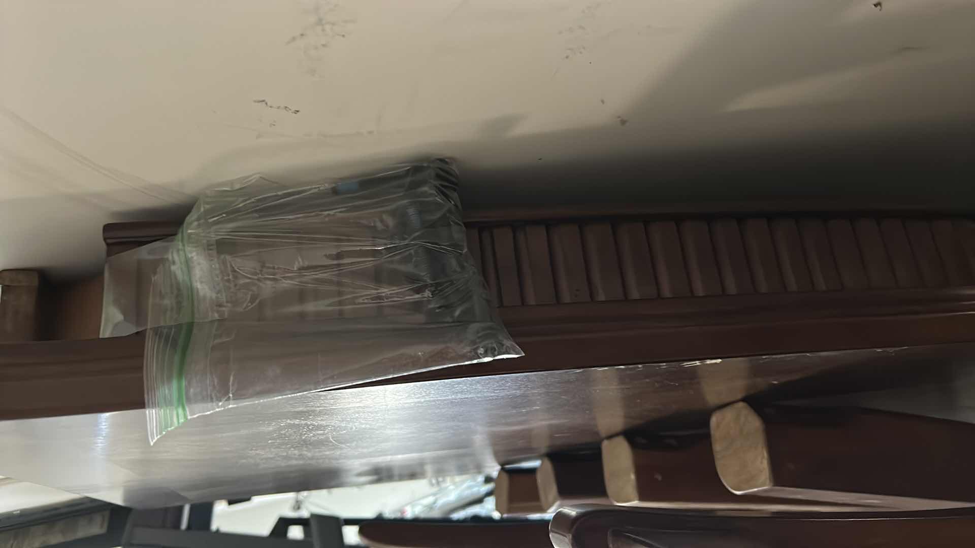 Photo 1 of ASHLEY FURNITURE WOOD BUTTERFLY LEAF DINING ROOM SET  TABLE AND 4 CHAIRS 37” x 56”