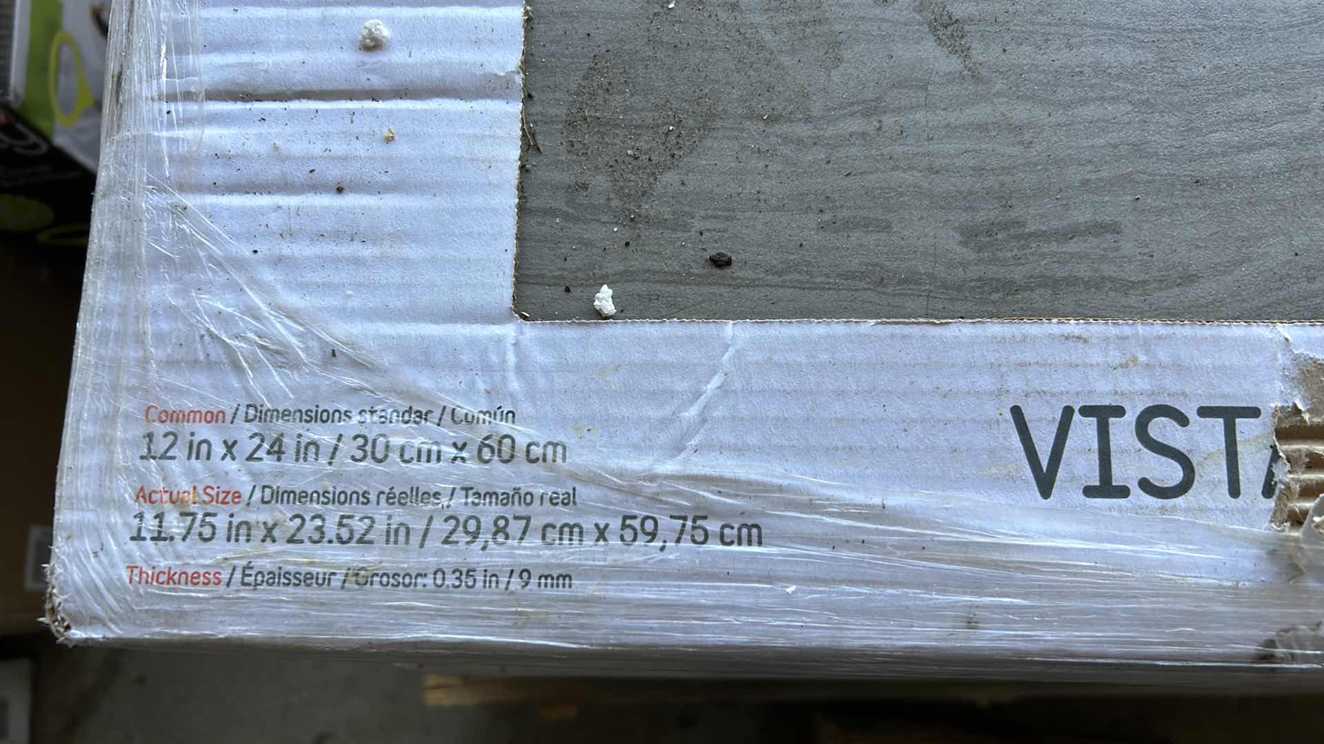 Photo 1 of PALETTE OF NEW VISTA HARBOR GRAY CERAMIC TILE - 24, 9 PC BOXES OF 17.43 Sq FT 418 Sq Ft TOTAL $532