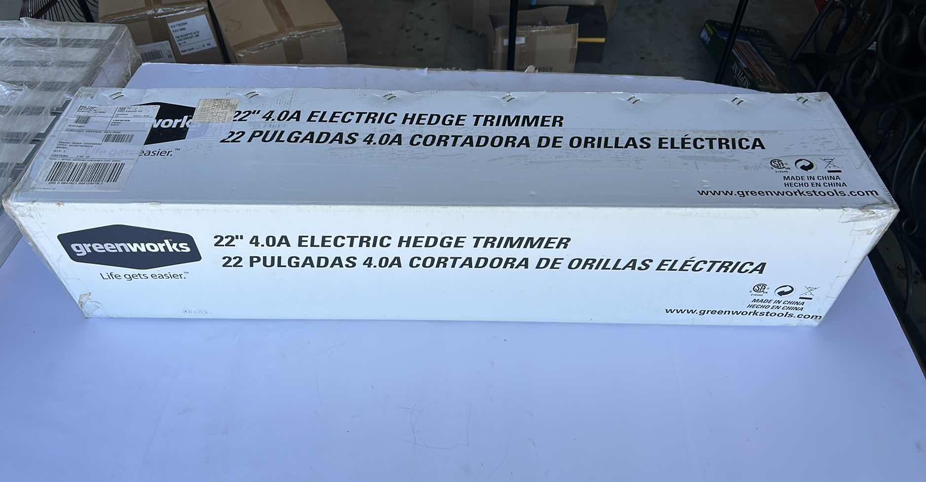 Photo 1 of NEW IN BOX GREENWORKS 22” ELECTRIC HEDGE TRIMMER