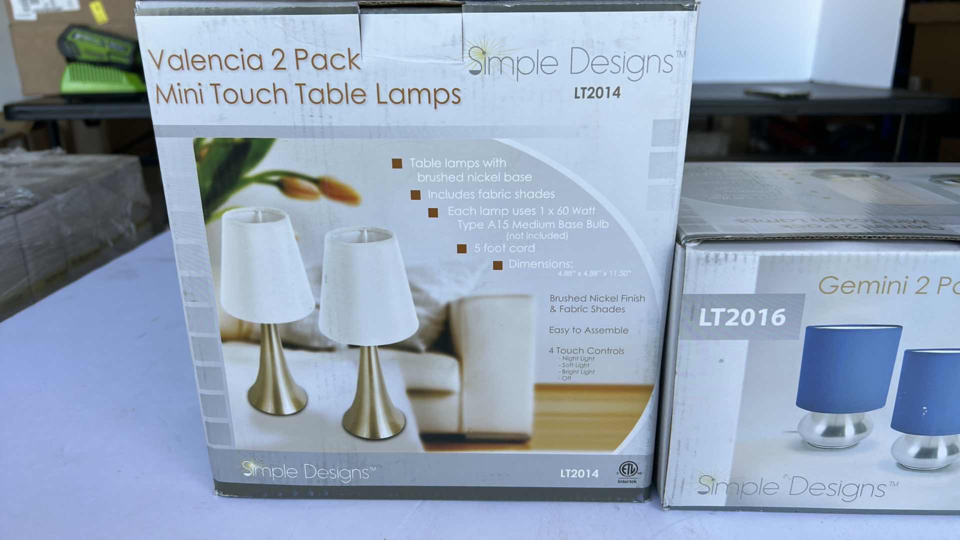 Photo 1 of 2 NEW BOXES MINI TOUCH LAMPS