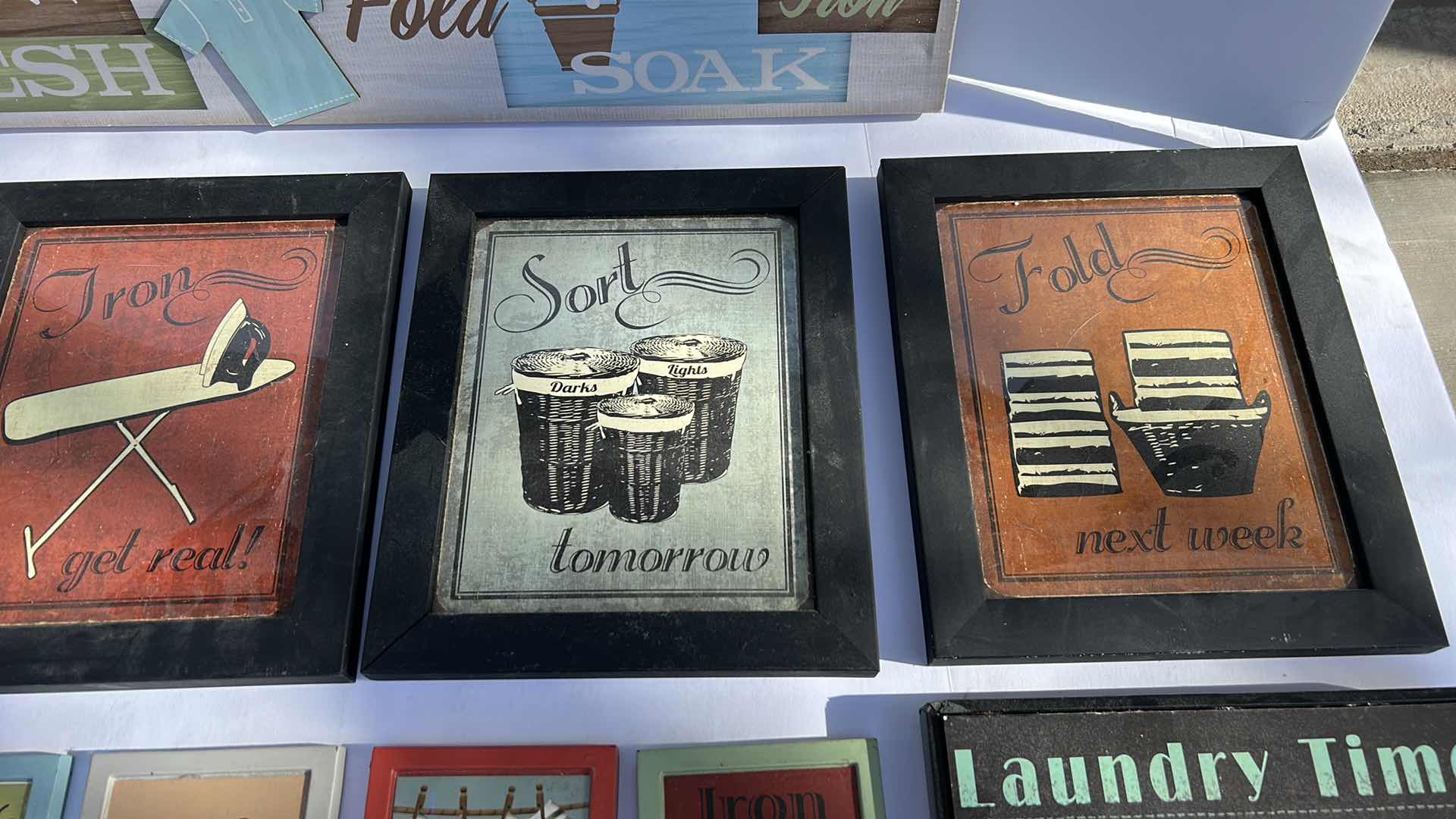 Photo 1 of HOME DECOR - LAUNDRY ROOM LARGEST 30” x 12.5”.