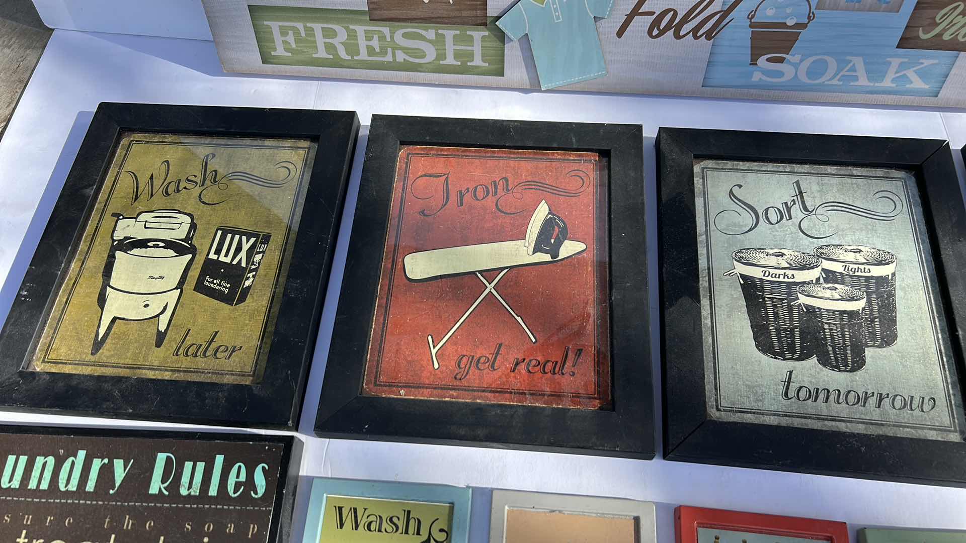 Photo 1 of HOME DECOR - LAUNDRY ROOM LARGEST 30” x 12.5”.