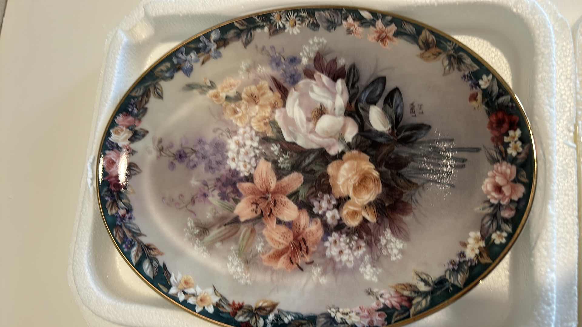 Photo 1 of AUTHENTIC ORIGINAL LIMITED EDITION “MAGICAL” BY LENA LIU PORCELAIN PLATE 6 1/2” x 8 3/4”