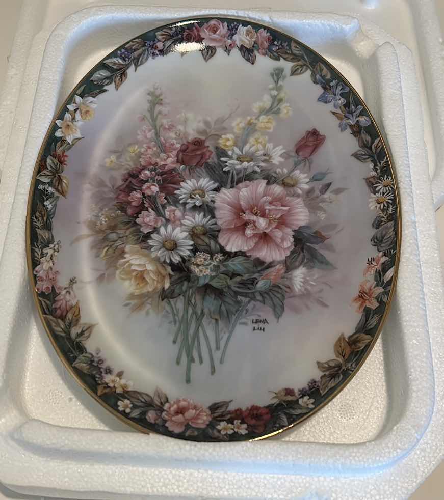 Photo 1 of AUTHENTIC ORIGINAL LIMITED EDITION “PRECIOUS” BY LENA LIU PORCELAIN PLATE 6 1/2” x 8 3/4”