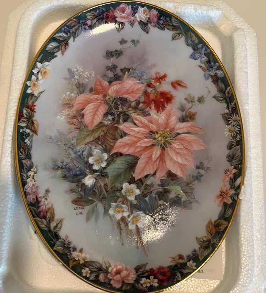 Photo 1 of AUTHENTIC ORIGINAL LIMITED EDITION “JOYFUL” BY LENA LIU PORCELAIN PLATE 6 1/2” x 8 3/4”